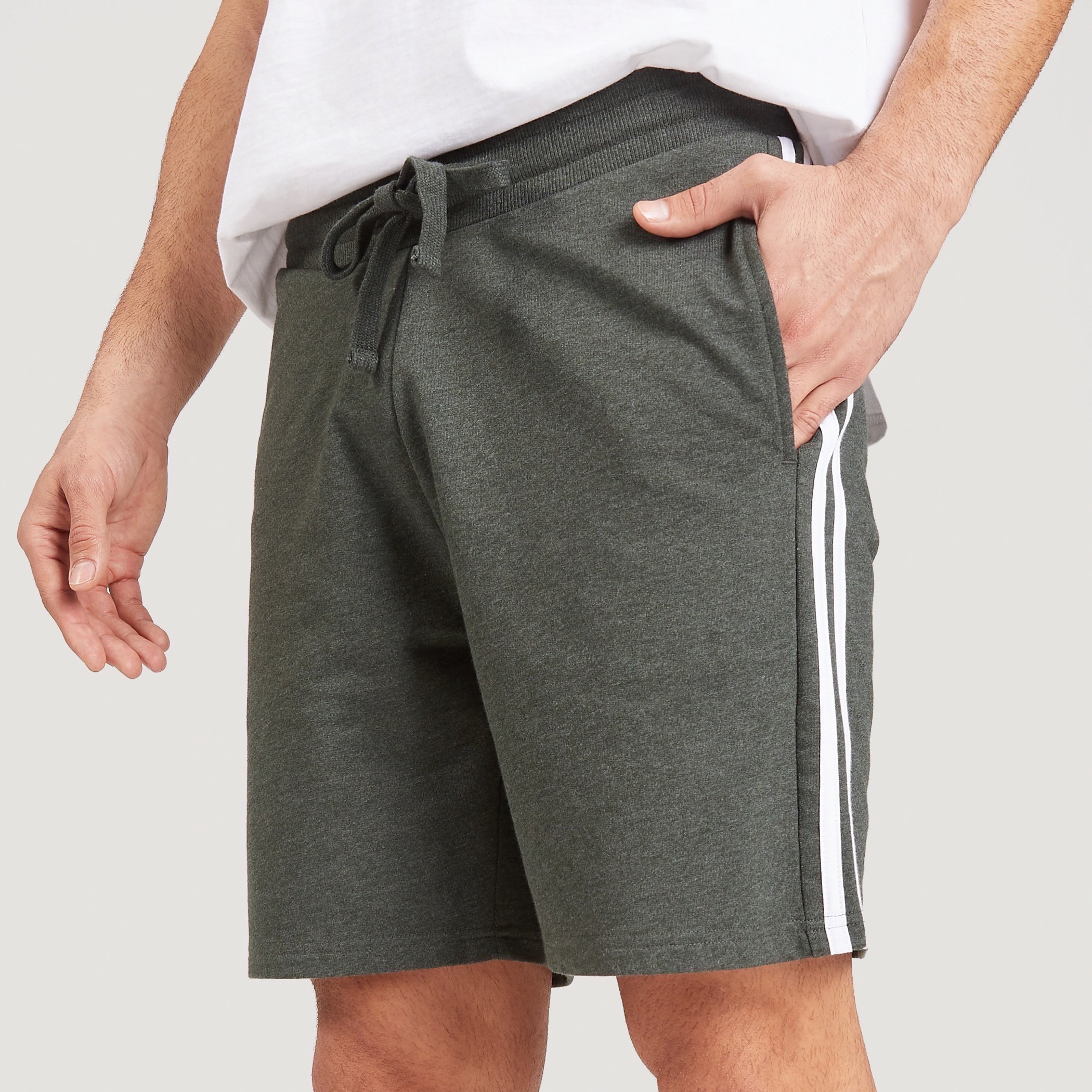 Solid Shorts with Drawstring Closure and Pockets-men-clothing-nightwear-pyjamaandshorts-image-3