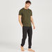 Solid Henley Neck T-shirt and Full Length Pyjama Set-Sets-thumbnailMobile-1