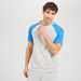 Solid Short Sleeves T-Shirt and Full Length Pyjama Set-Sets-thumbnail-2
