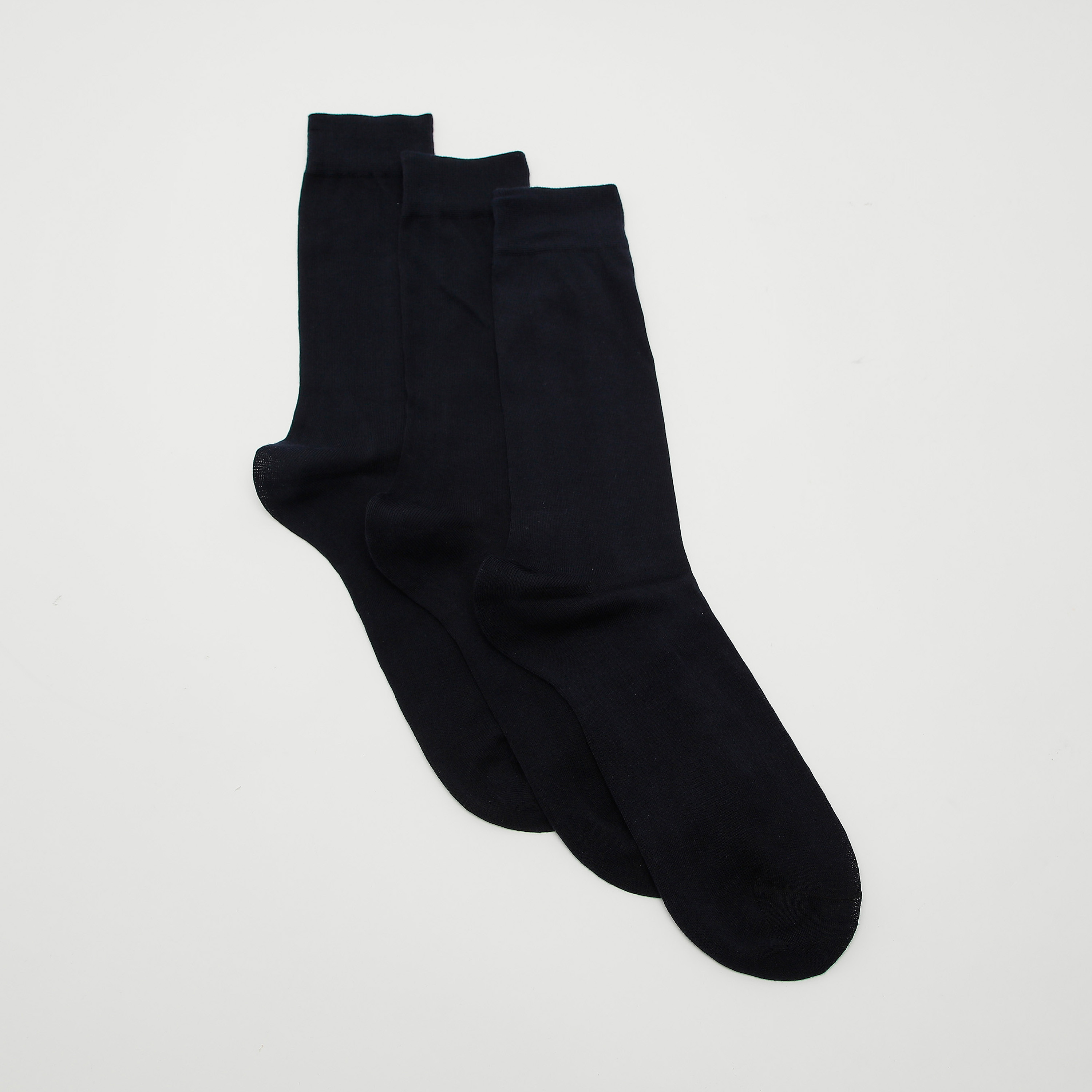 Set of 3 - Solid Calf Length Socks-men-socks-image-2