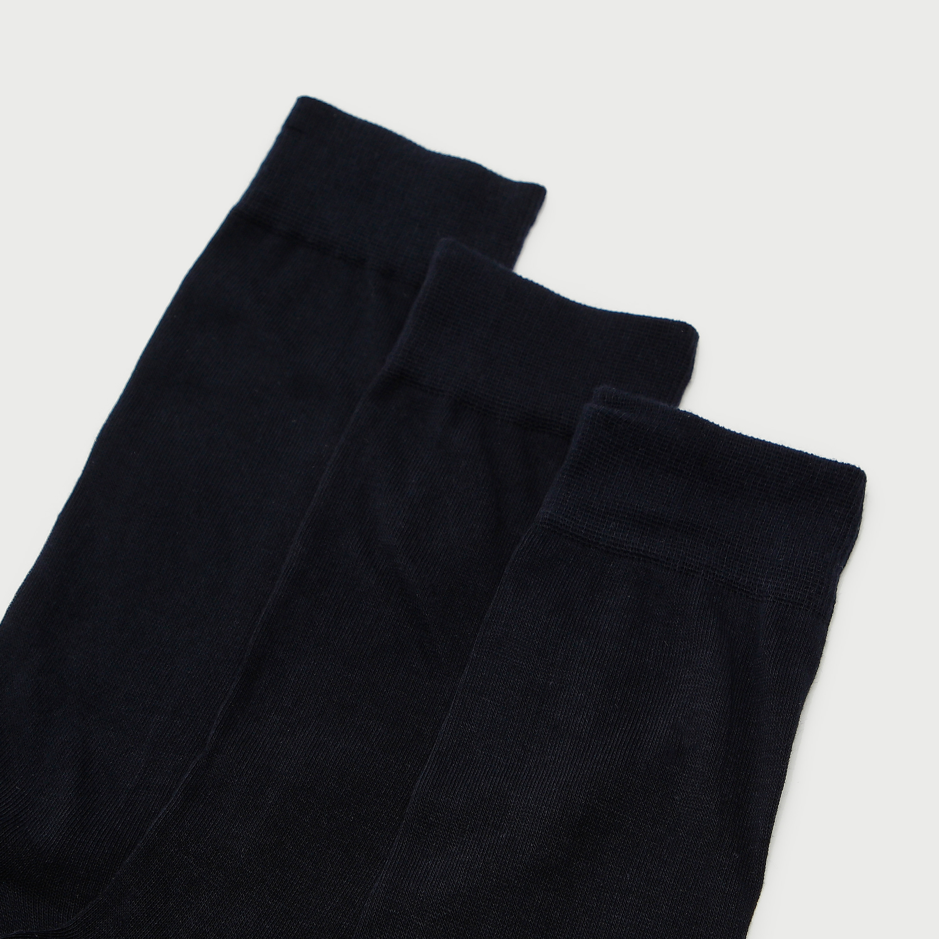 Set of 3 - Solid Calf Length Socks-men-socks-image-3