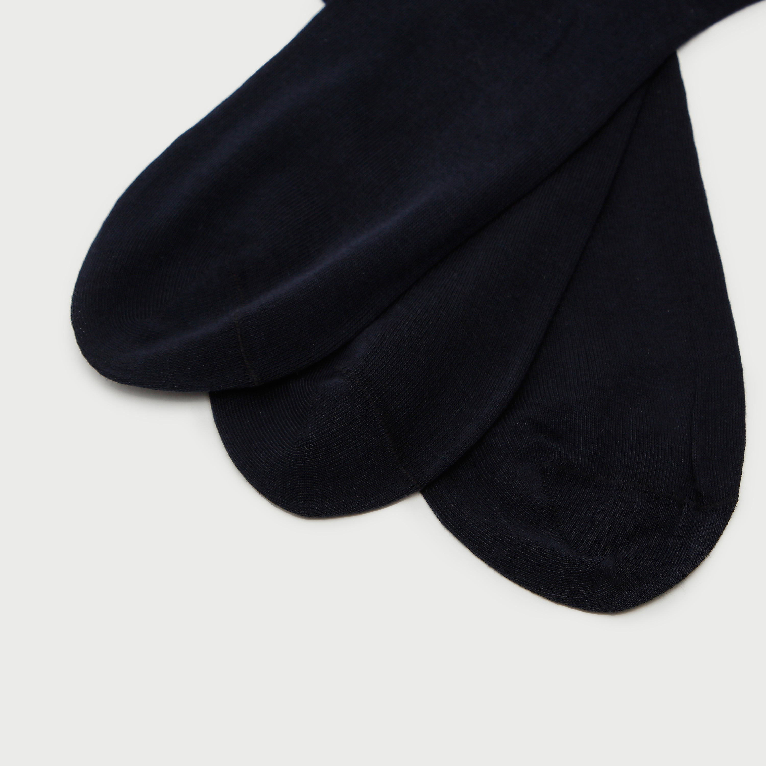 Set of 3 - Solid Calf Length Socks-men-socks-image-4