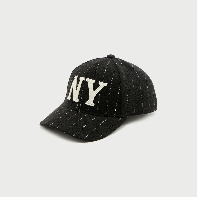 Striped Cap with Snap Closure-Caps & Hats-image-0