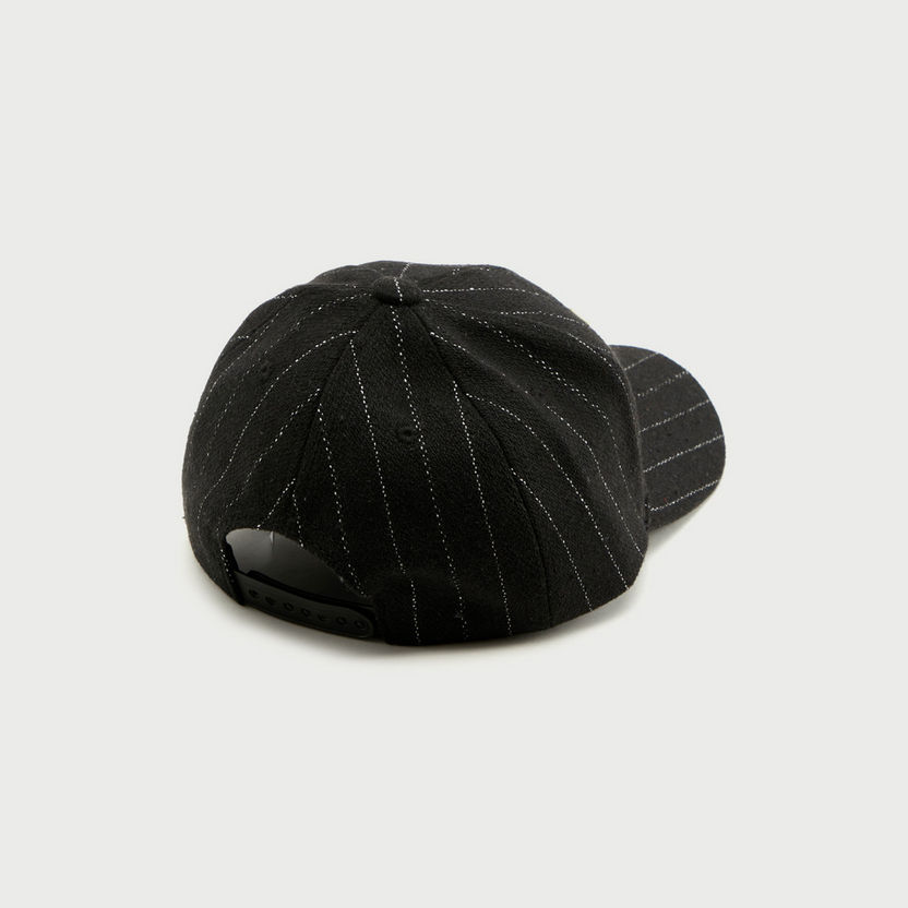 Striped Cap with Snap Closure-Caps & Hats-image-5