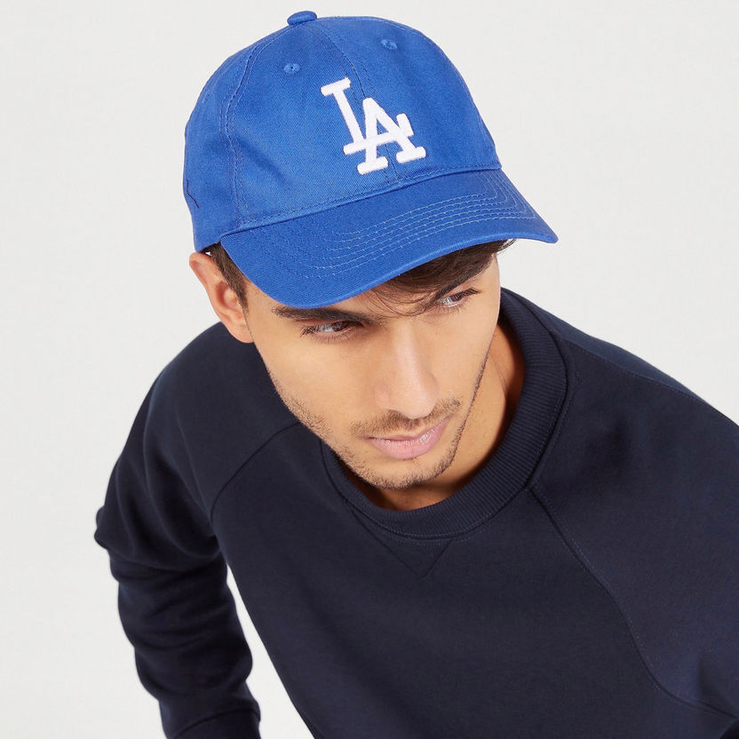 Embroidered Cap with Tuck Strap Closure and Eyelets-Caps & Hats-image-1