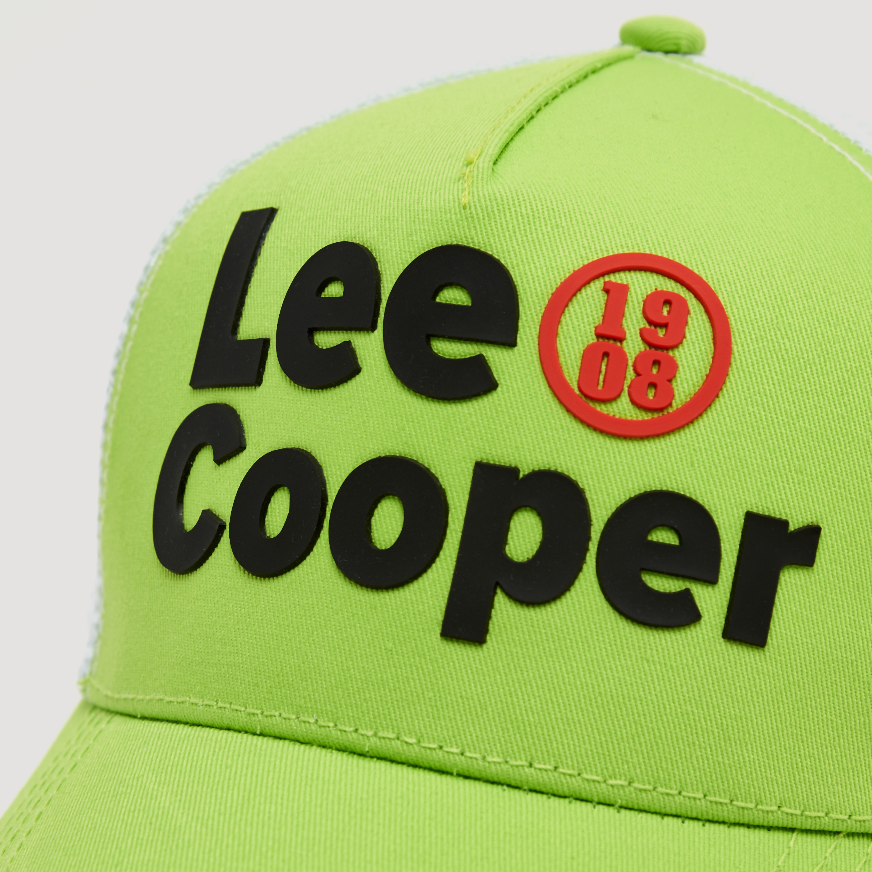 Lee Cooper Embossed Cap with Snap Back Closure and Mesh Panels-men-caps-image-3