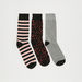 Set of 3 - Assorted Crew Length Socks-Socks-thumbnail-0