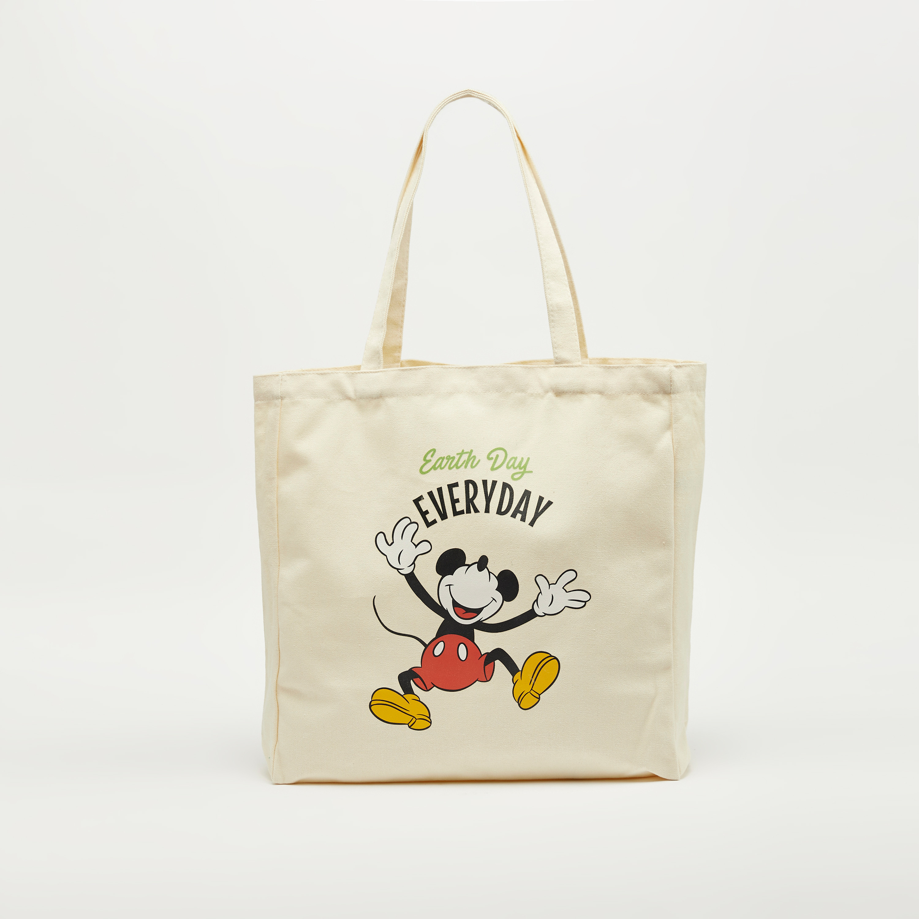 Mickey Mouse Print Tote Bag with Handles-men-bags-image-1