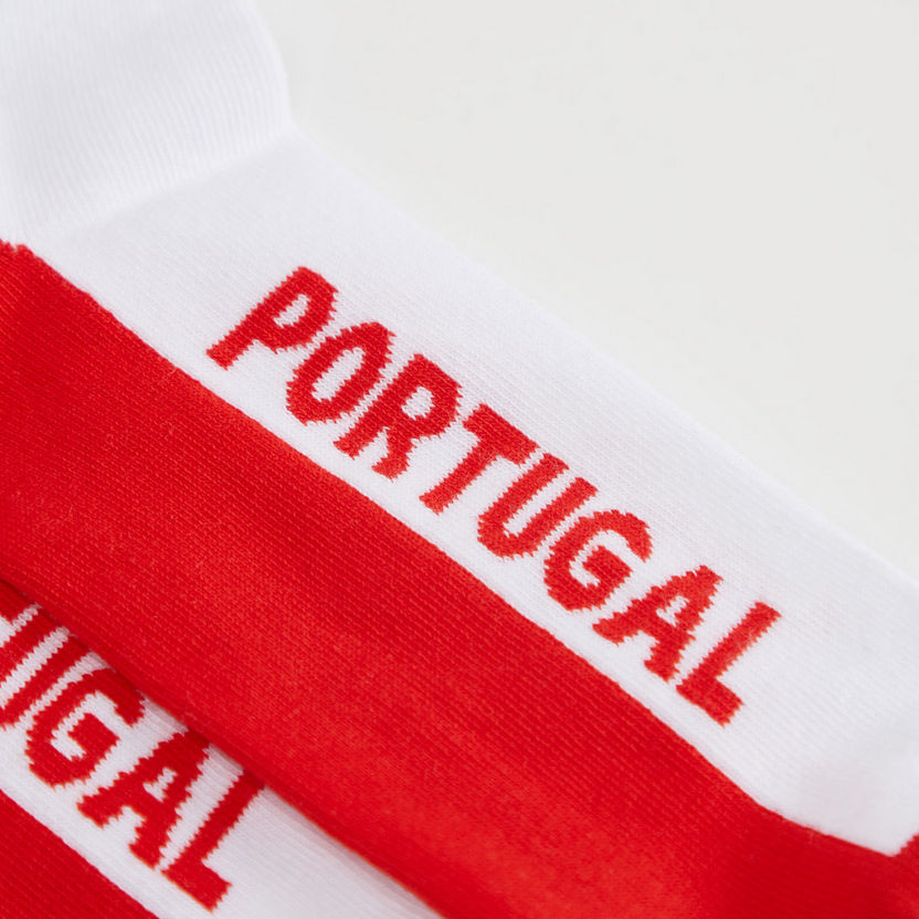 جوارب بطول ربلة الساق بطبعات فريق البرتغال لكرة القدم-%D8%AC%D9%88%D8%A7%D8%B1%D8%A8-image-3