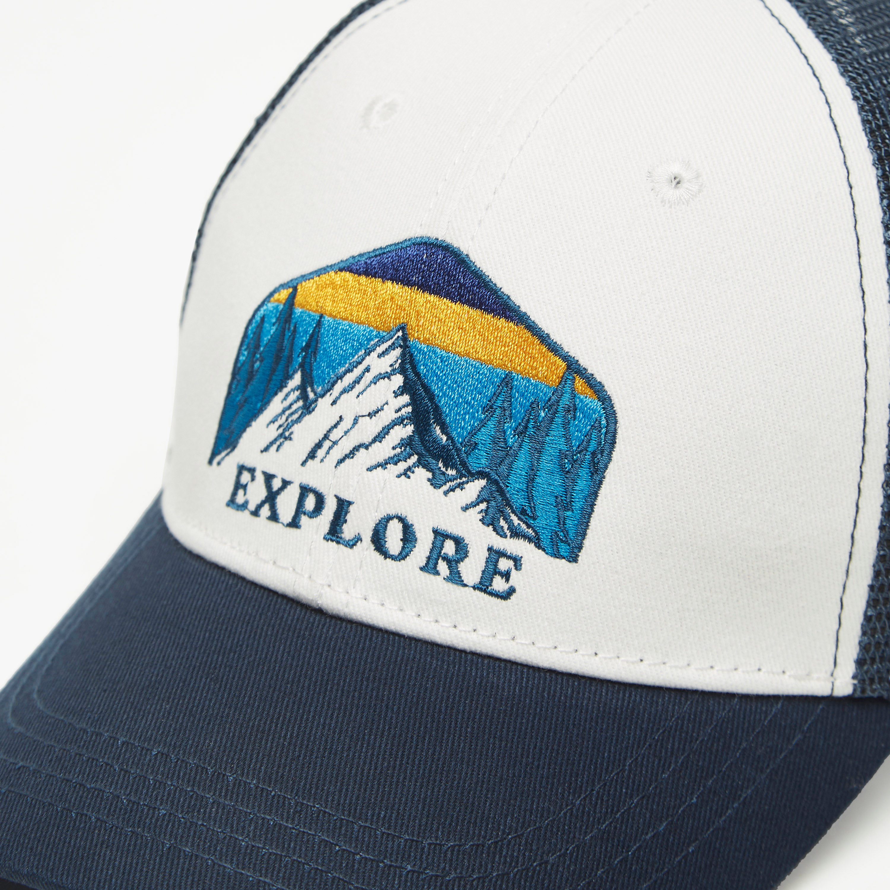 Embroidered Mesh Cap with Snap Back Closure-men-caps-image-3