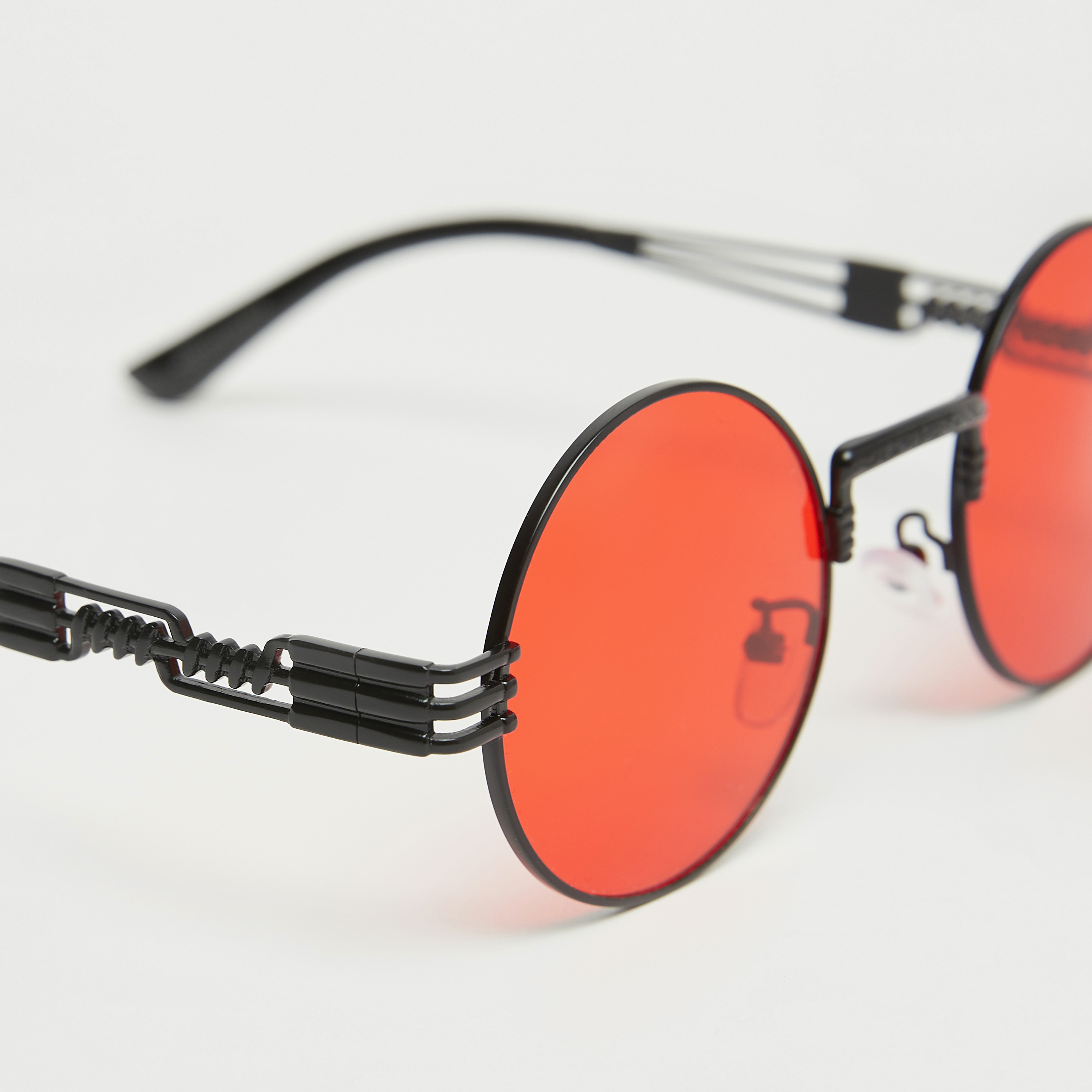 Sunglasses black round hotsell