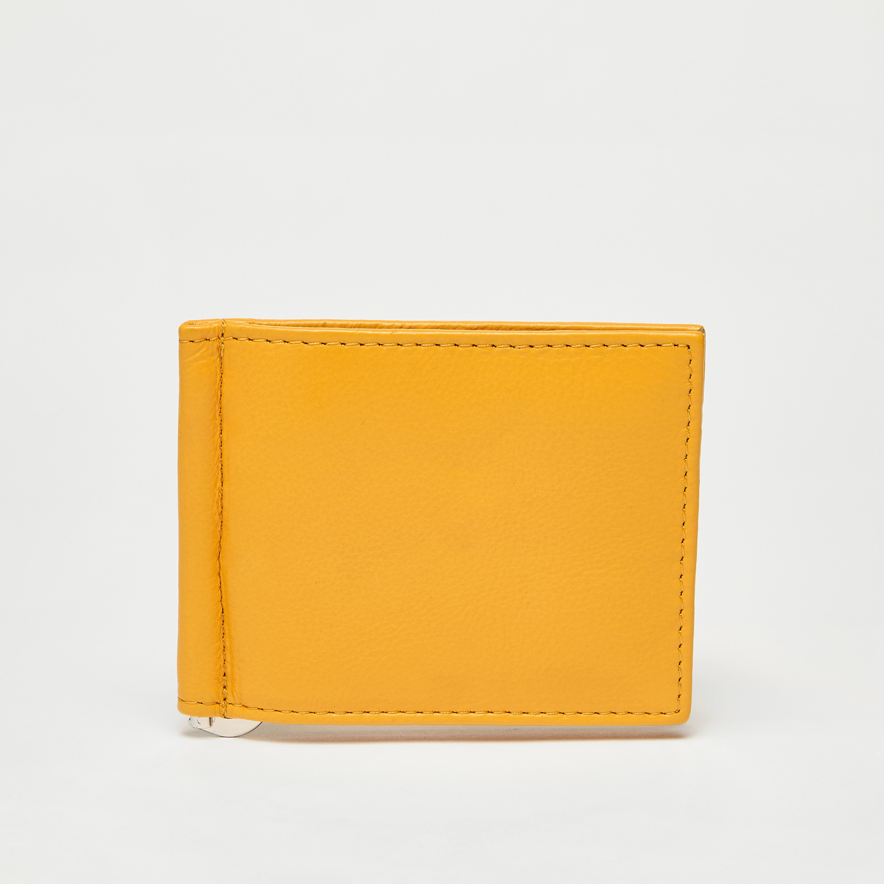 Solid Bi-Fold Leather Wallet with Money Clip-men-beltsandwallets-wallets-image-1