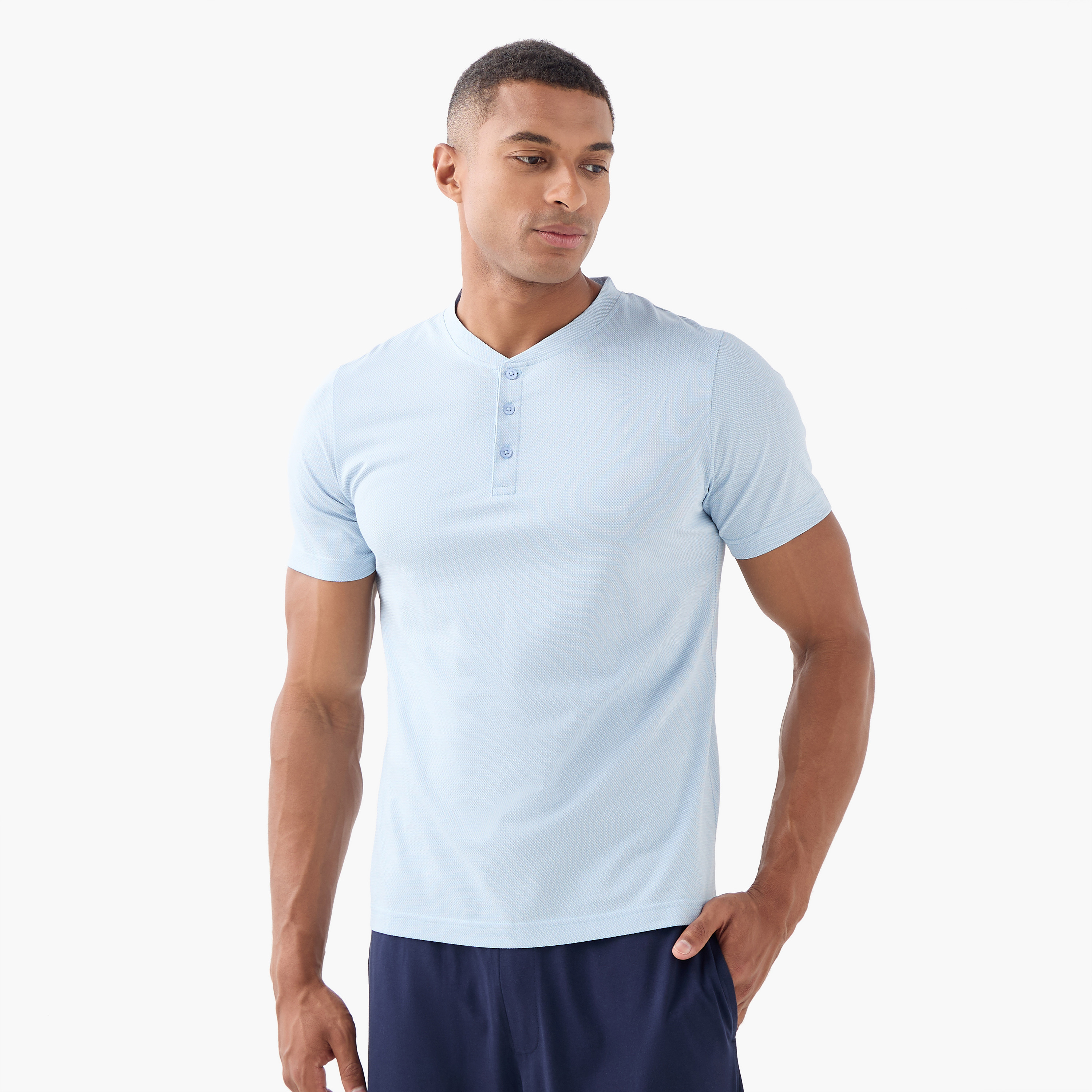 Henley Collar T-shirt and Pyjama Set-men-clothing-nightwear-sets-image-3