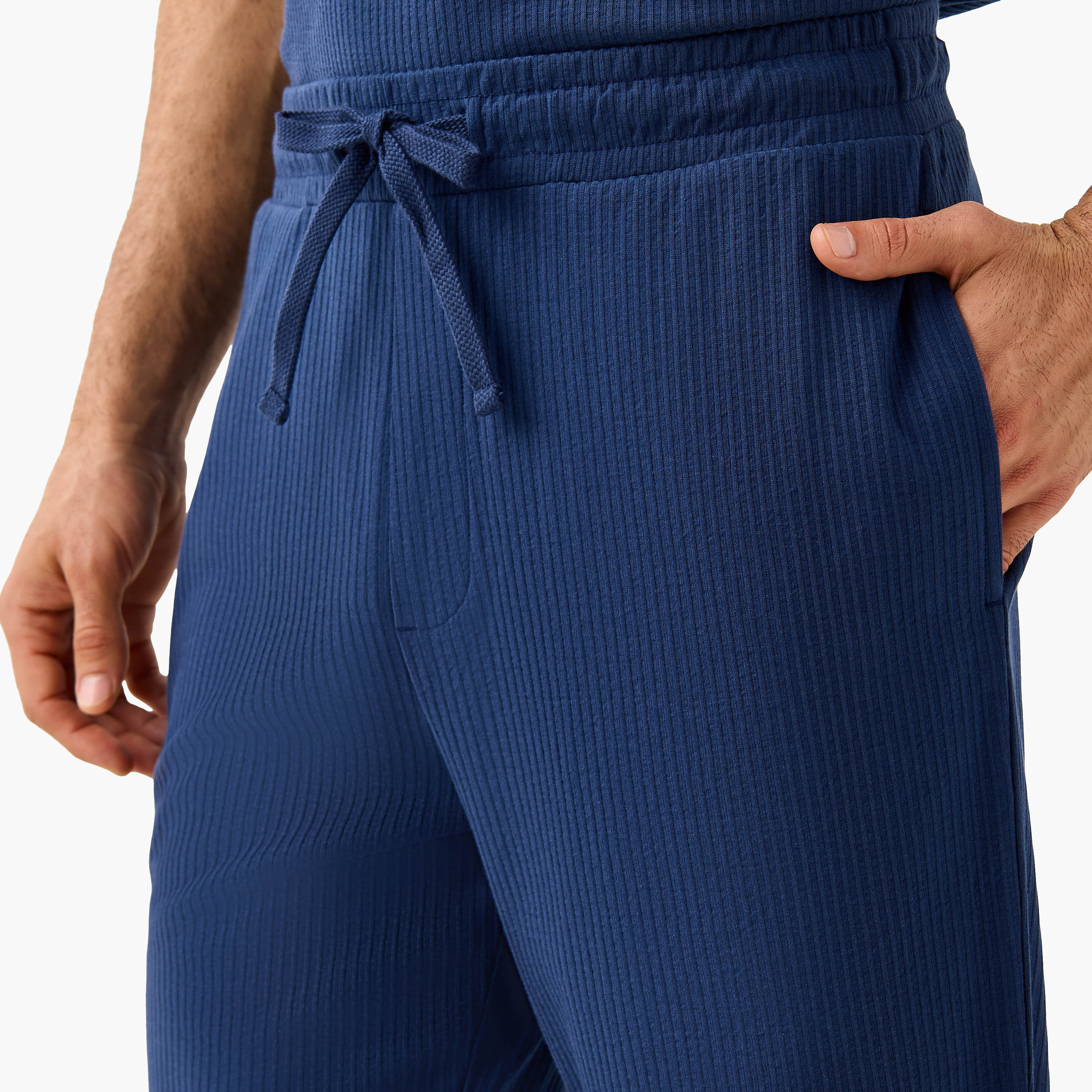 Men Cotton Ribbed Nightwear Set-men-clothing-nightwear-sets-image-6