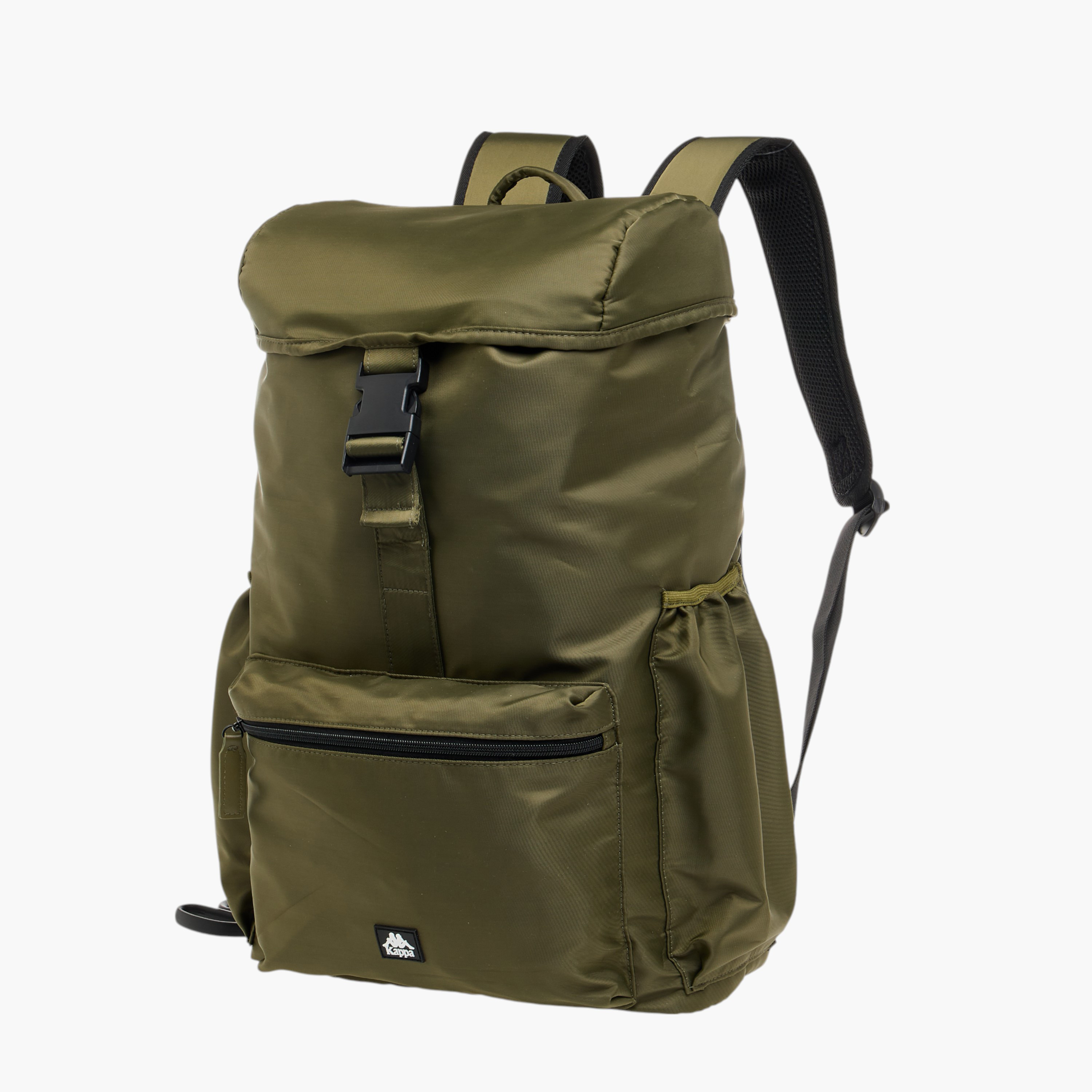 Kappa Drawstring Backpack with Adjustable Straps and Buckle Closure-men-bags-image-3