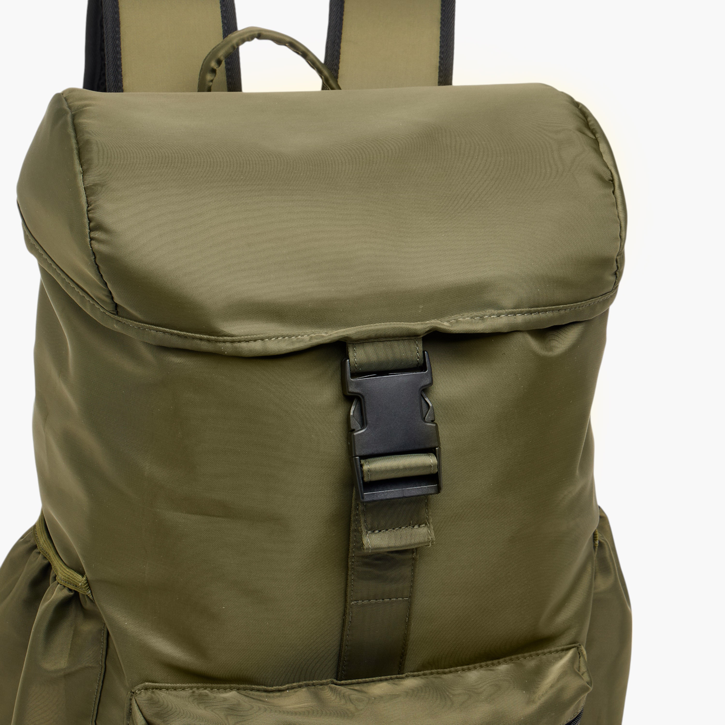 Kappa Drawstring Backpack with Adjustable Straps and Buckle Closure-men-bags-image-5
