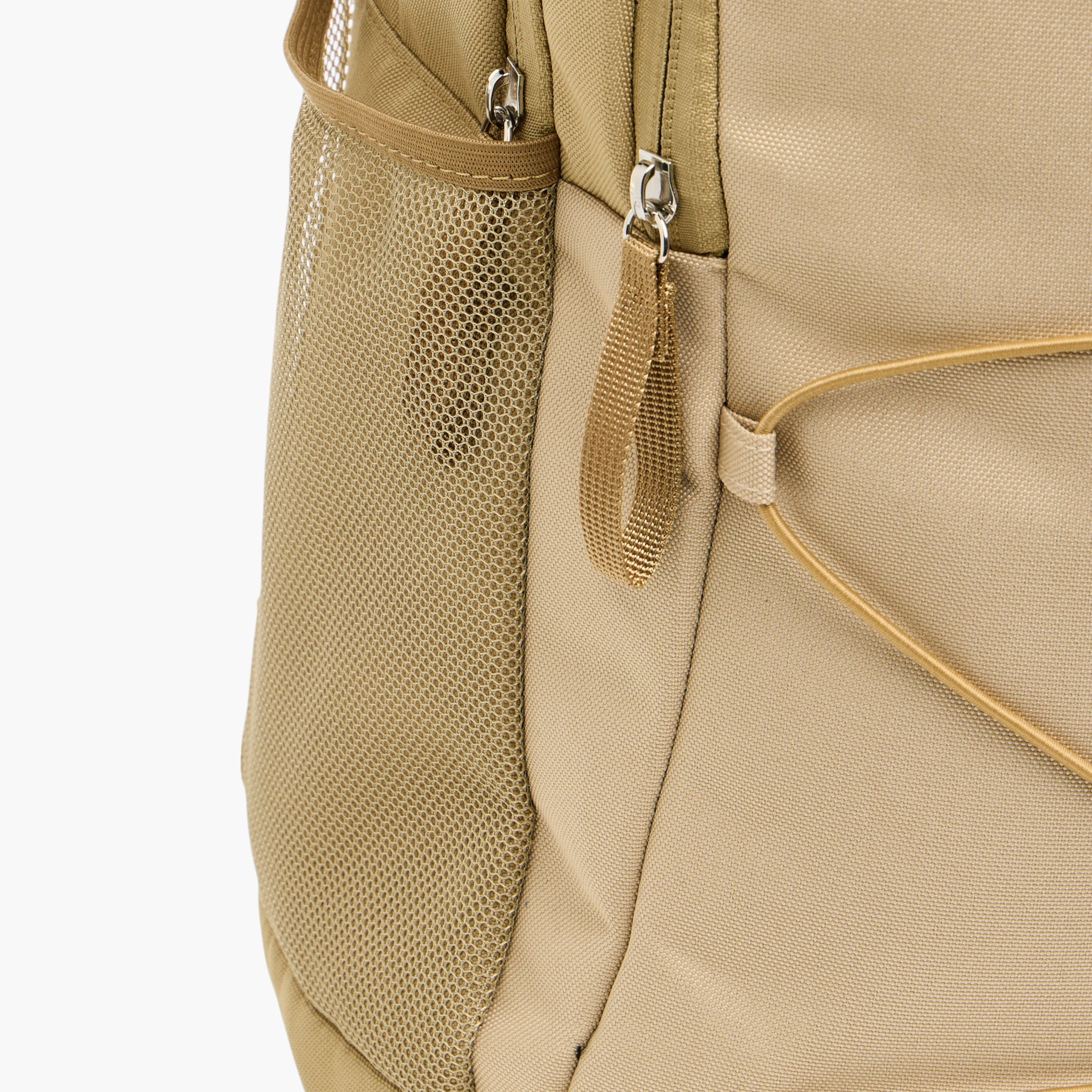 Kappa Drawstring Backpack with Adjustable Straps and Zip Closure-men-bags-image-6