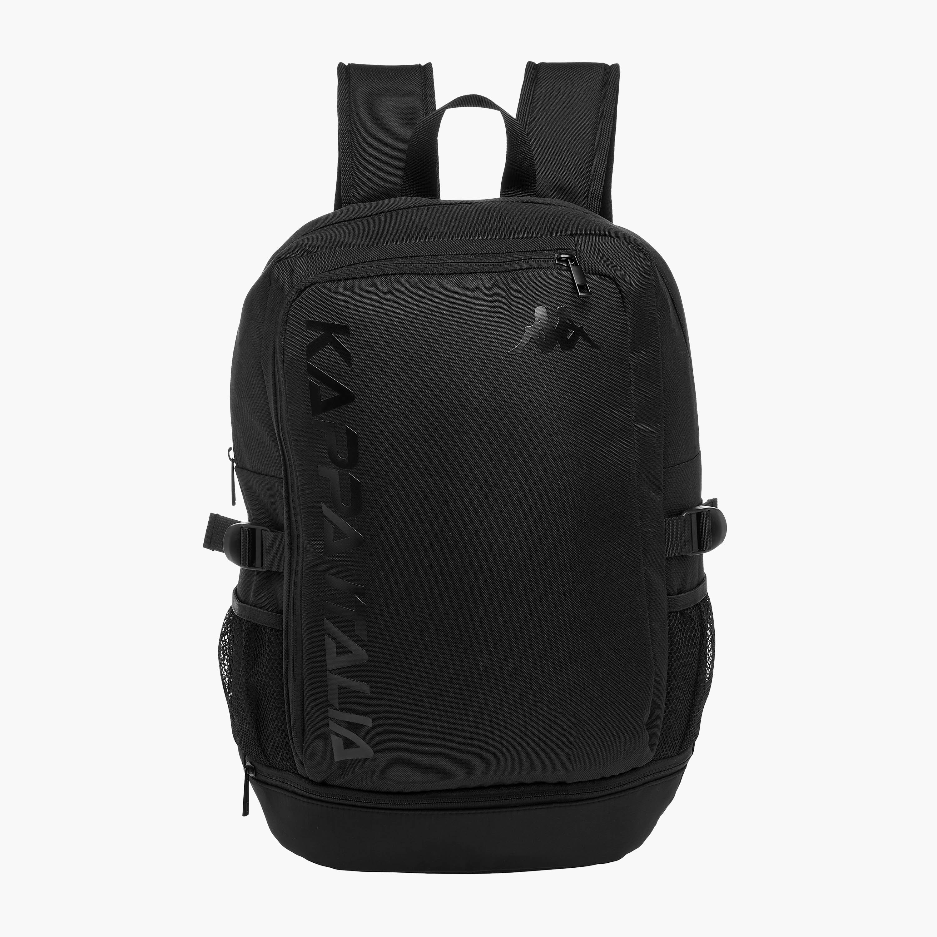 Kappa Logo Print Backpack with Adjustable Straps and Zip Closure - 31x16x44 cm-men-bags-image-1