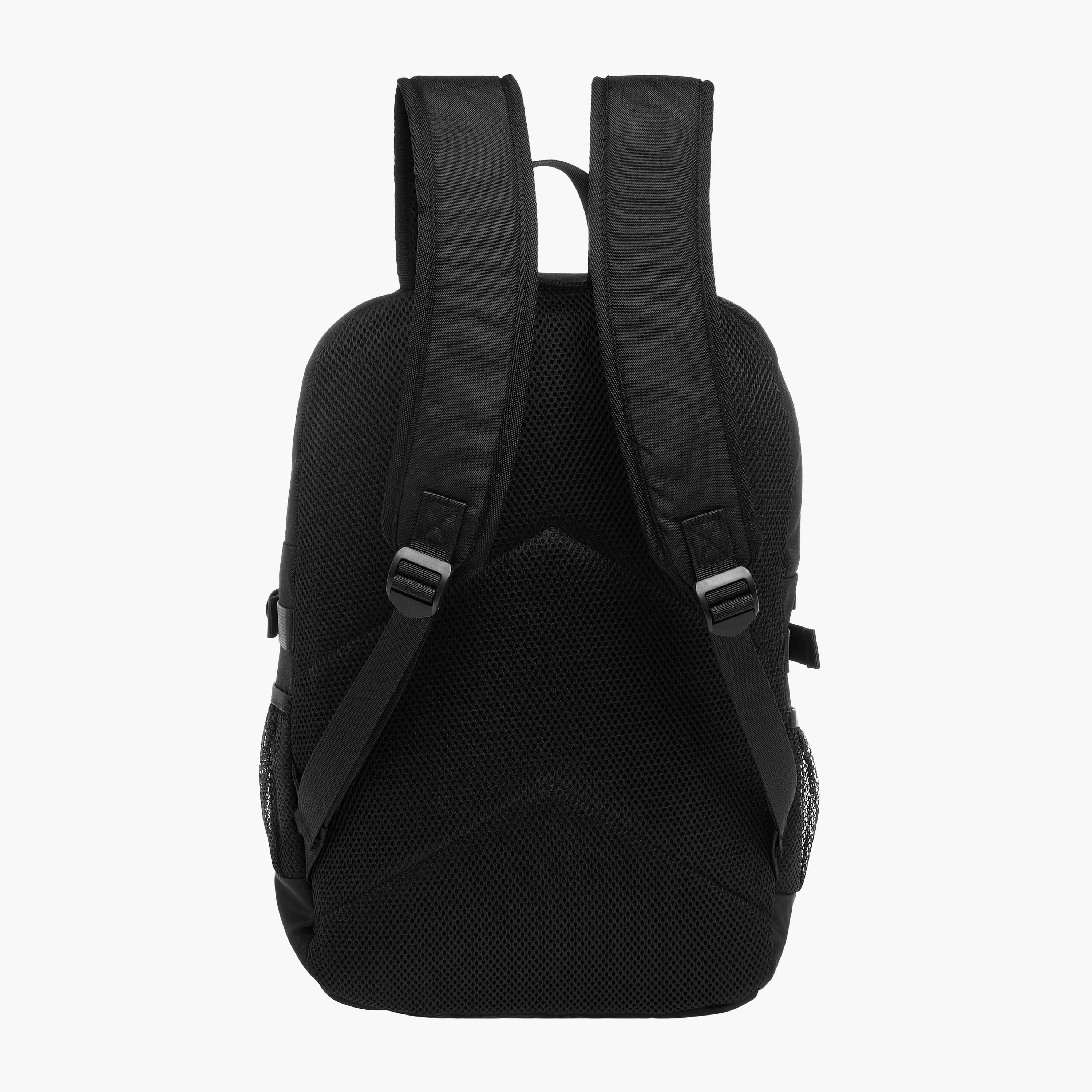 Kappa Logo Print Backpack with Adjustable Straps and Zip Closure - 31x16x44 cm-men-bags-image-5