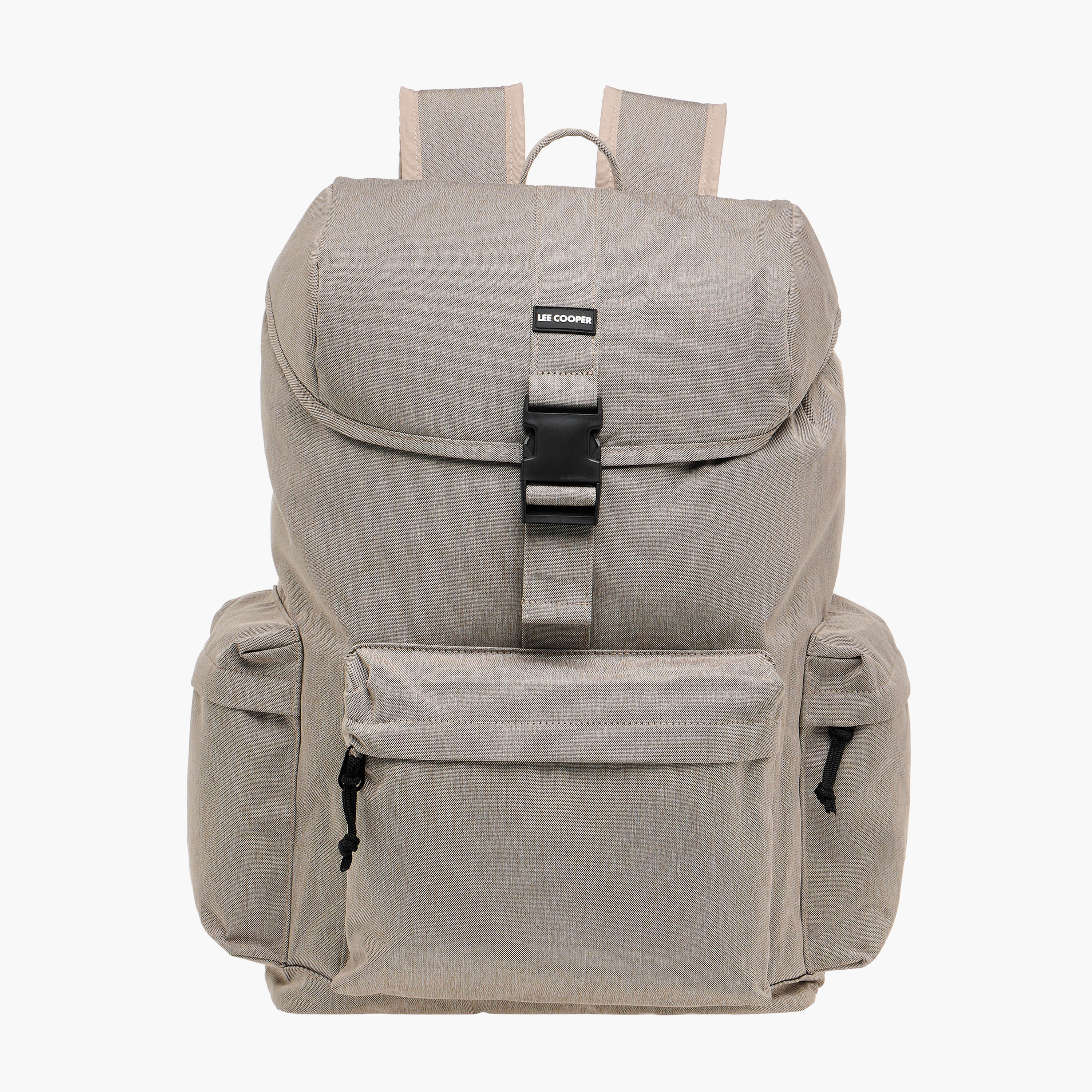 Lee Cooper Textured Backpack with Adjustable Straps and Zip Closure - 33x16x47 cm-men-bags-image-1