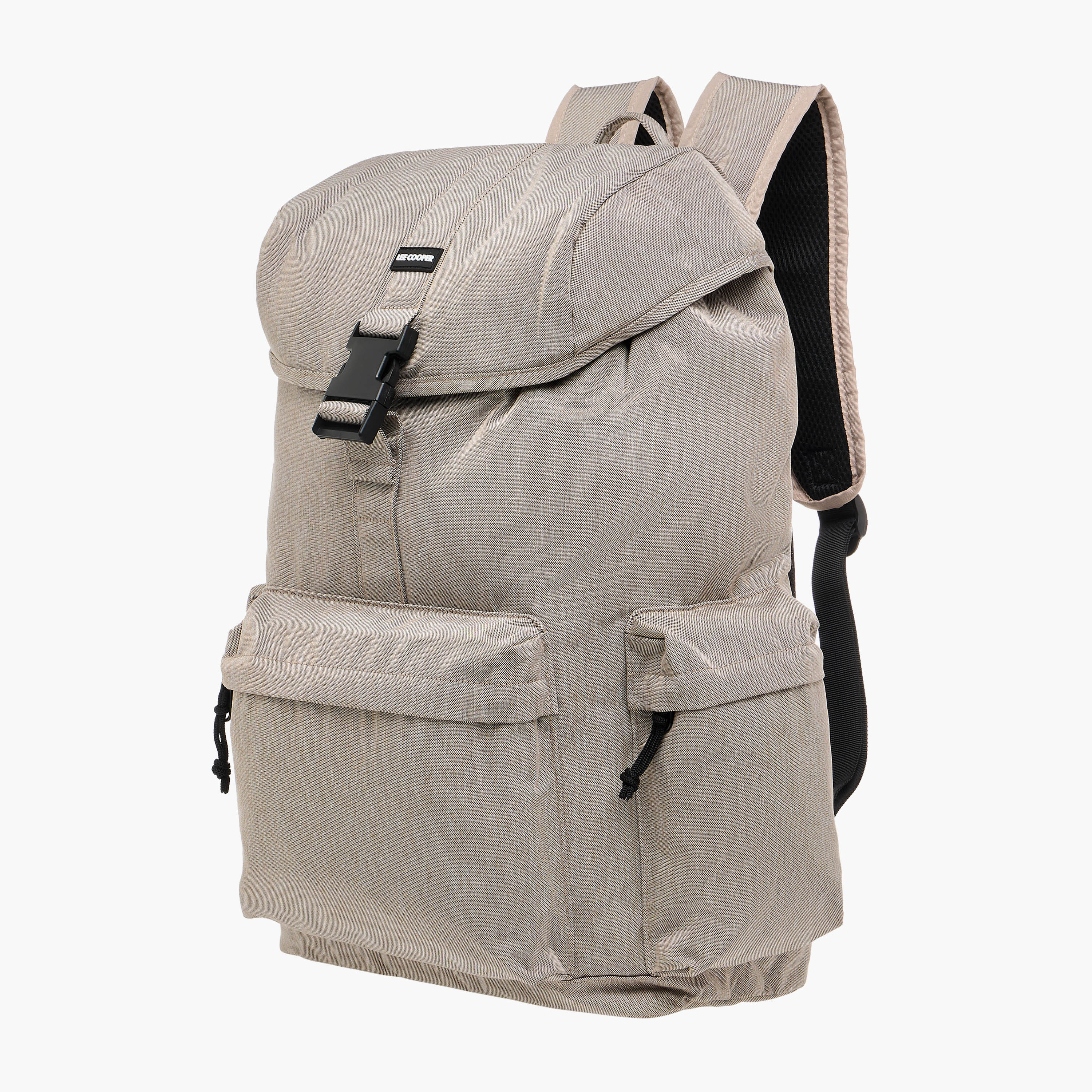 Lee Cooper Textured Backpack with Adjustable Straps and Zip Closure - 33x16x47 cm-men-bags-image-4