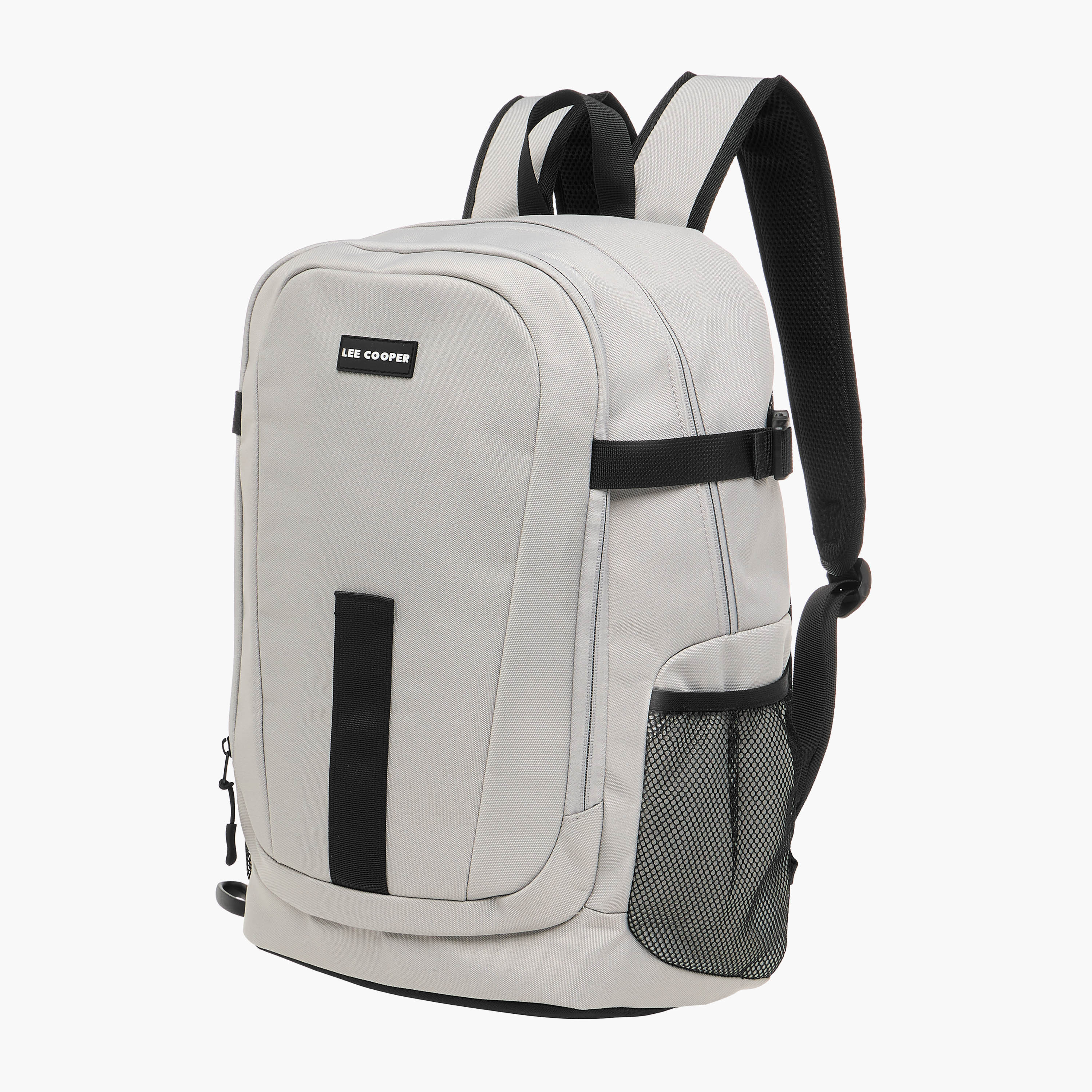 Lee Cooper Textured Backpack with Adjustable Straps and Zip Closure - 33x16x46 cm-men-bags-image-4