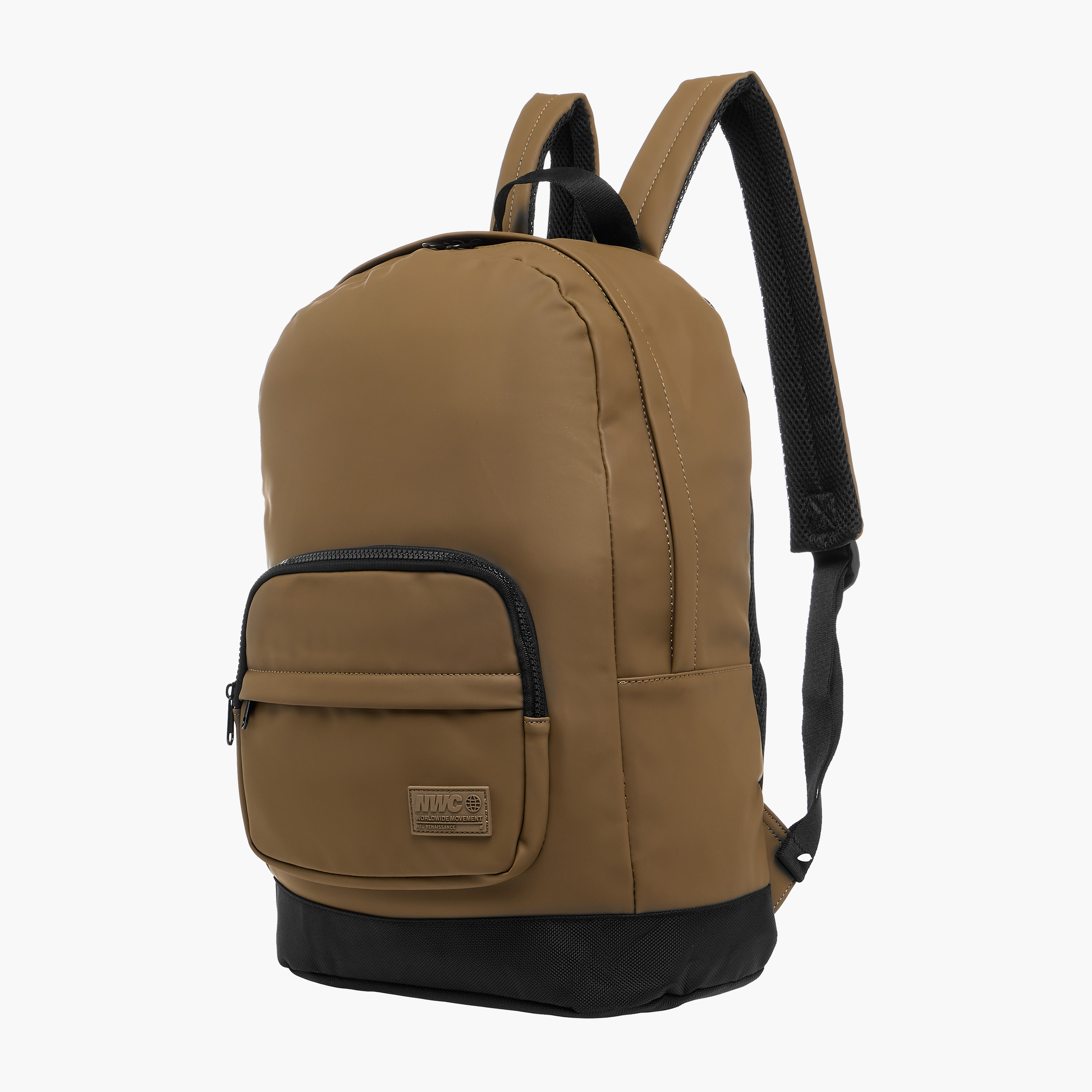 Panelled Backpack with Adjustable Straps-men-bags-image-2