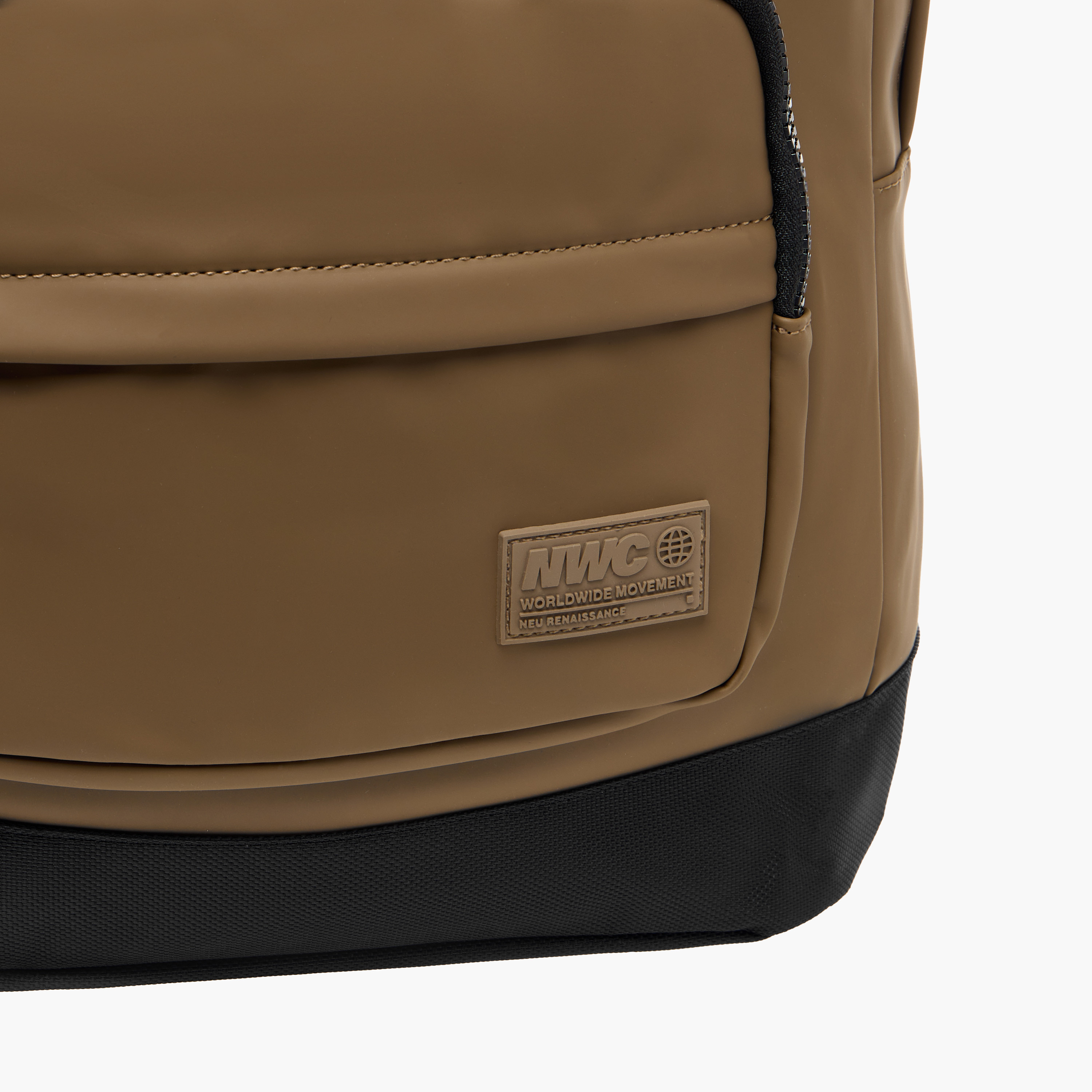 Panelled Backpack with Adjustable Straps-men-bags-image-5