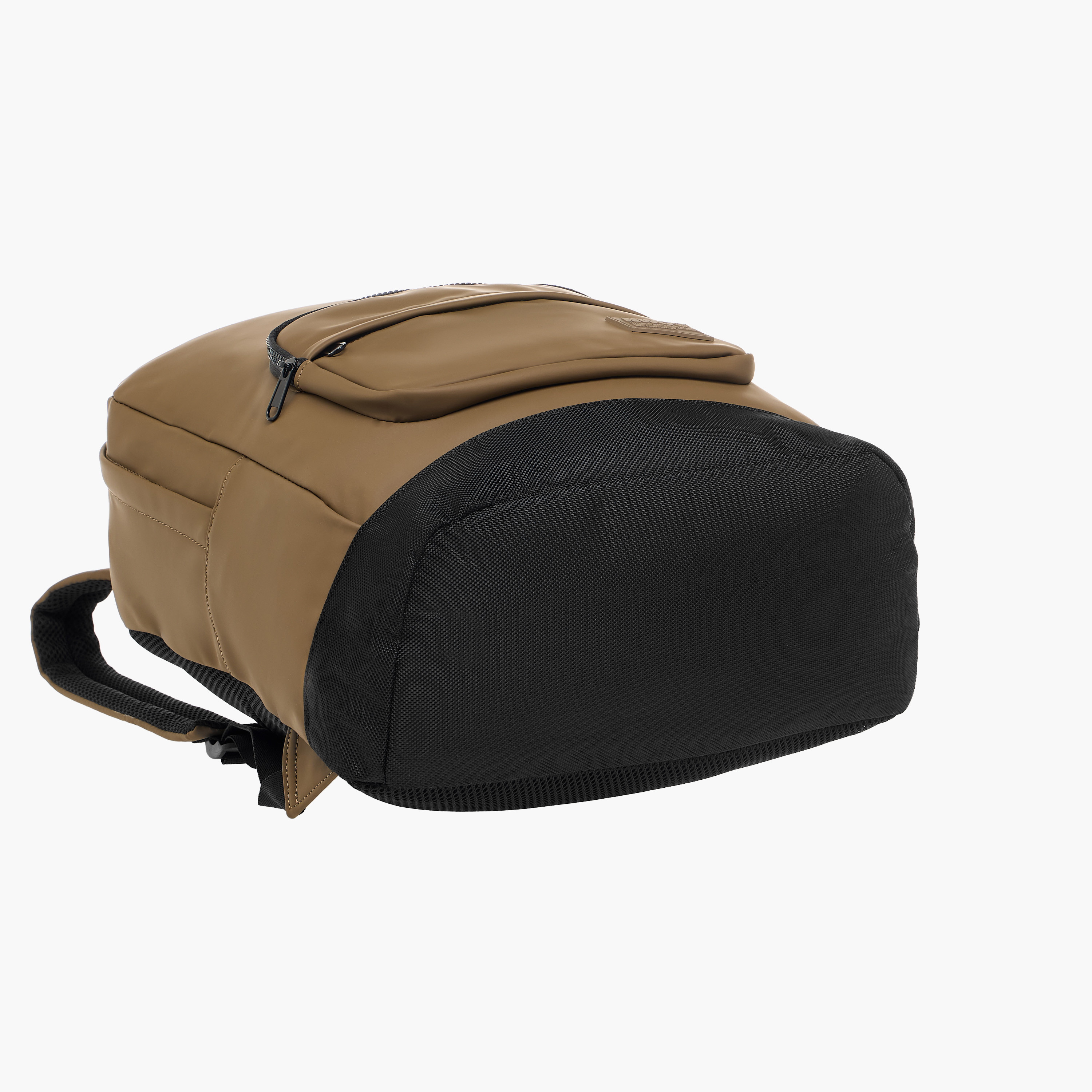 Panelled Backpack with Adjustable Straps-men-bags-image-6