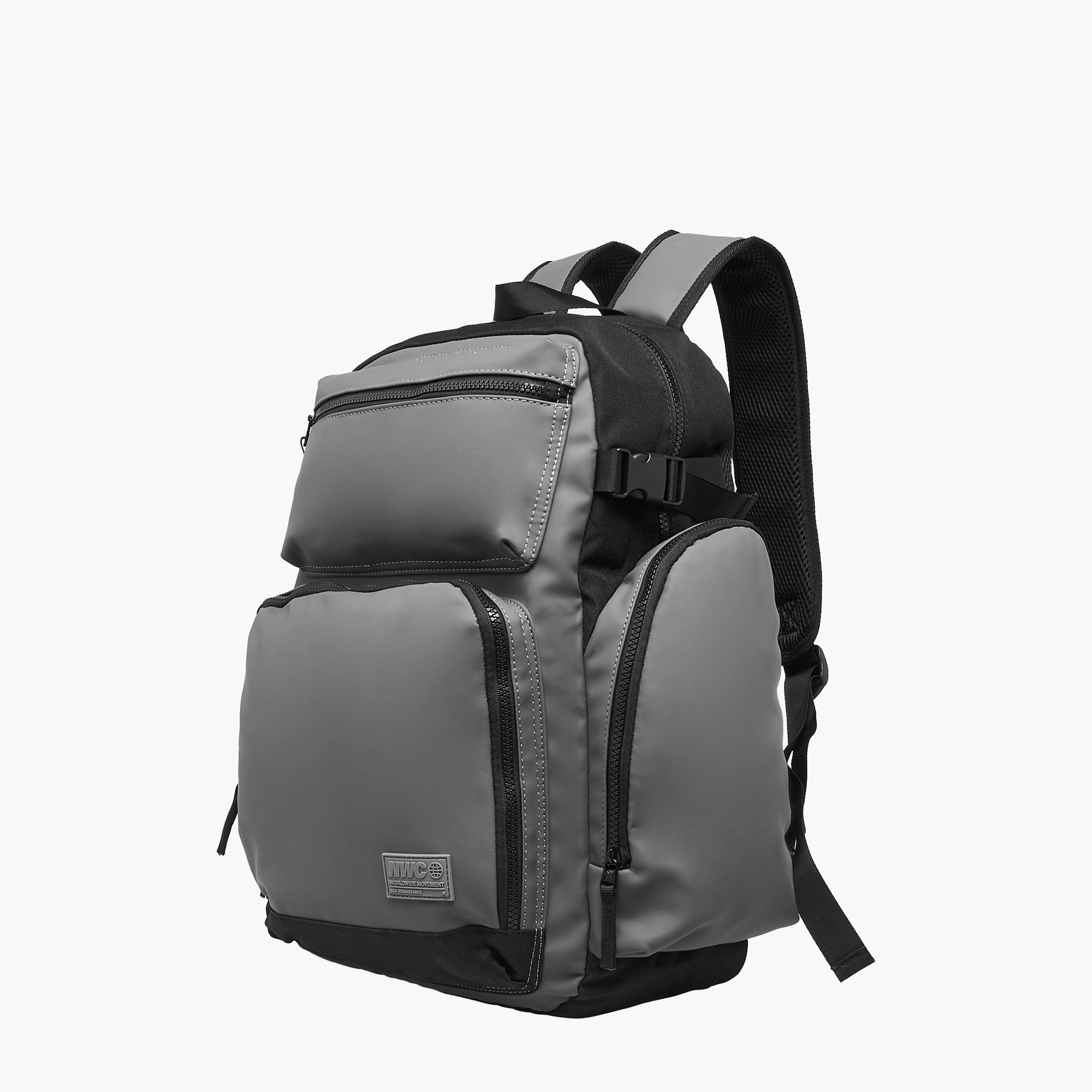 شنطة ظهر بأحزمة قابلة للتعديل وسحّاب إغلاق - 35x16x46 سم-men-bags-image-4