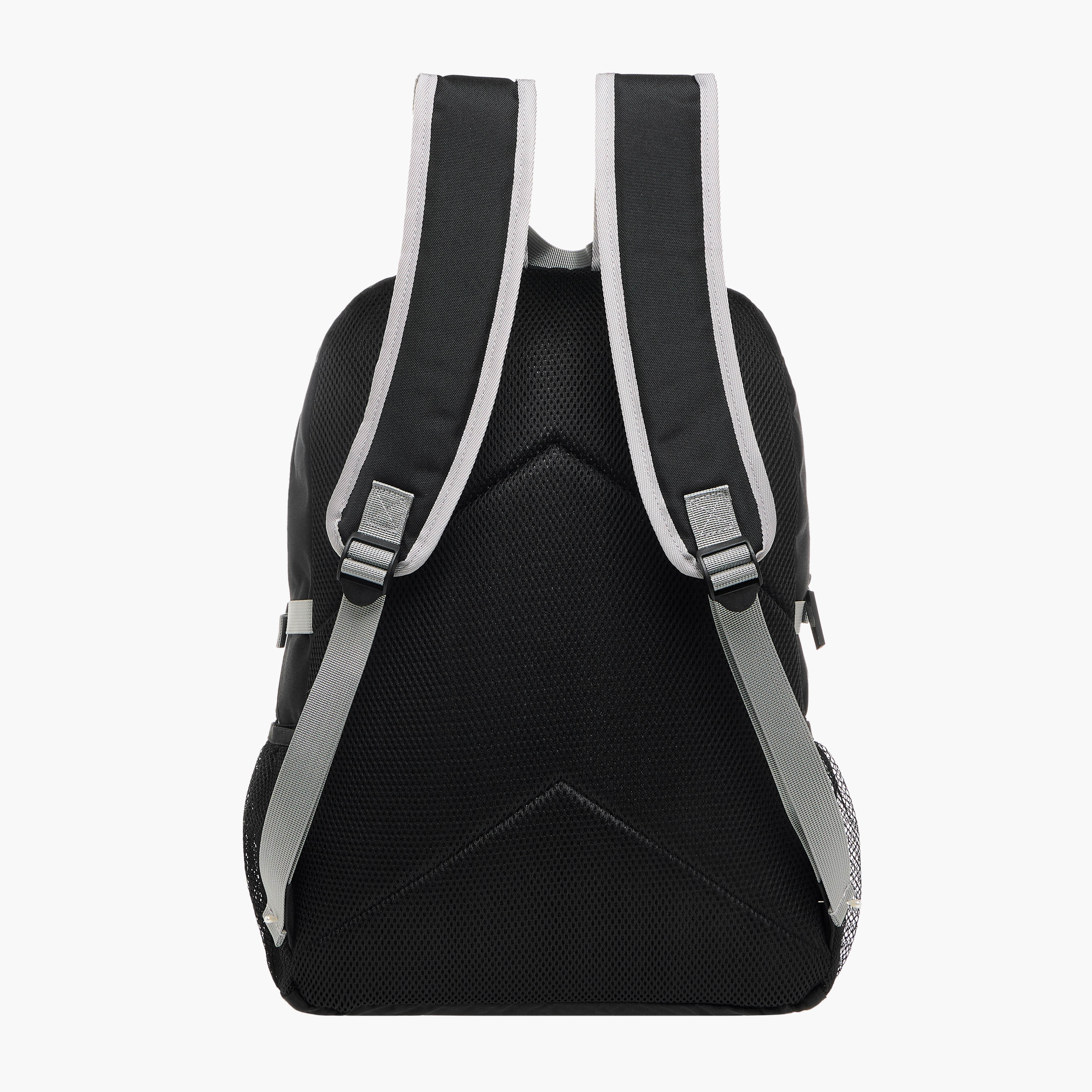 Panelled Backpack with Adjustable Straps and Zip Closure - 32x16x46 cm-men-bags-image-5