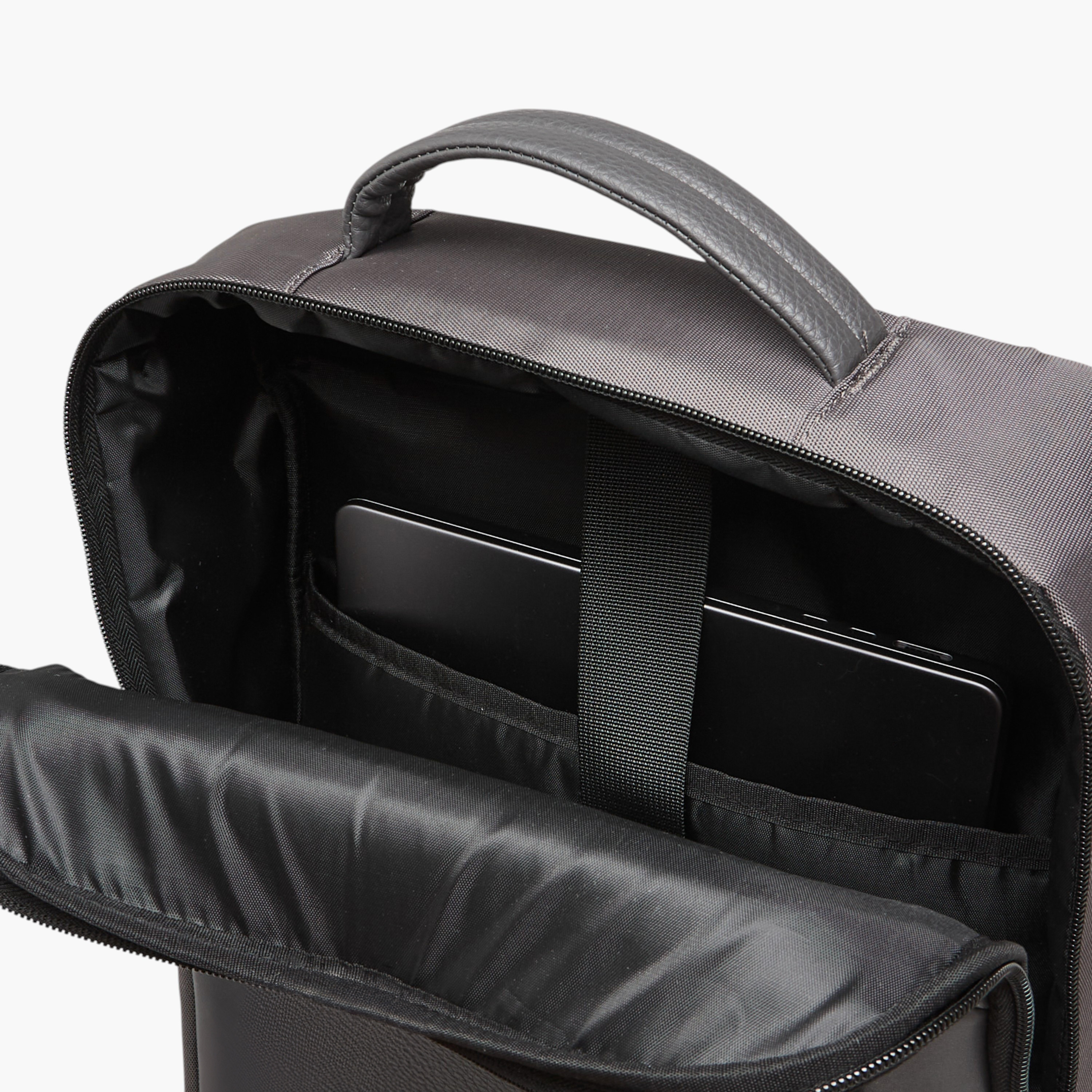 Textured Backpack with Adjustable Shoulder Straps-men-bags-image-8