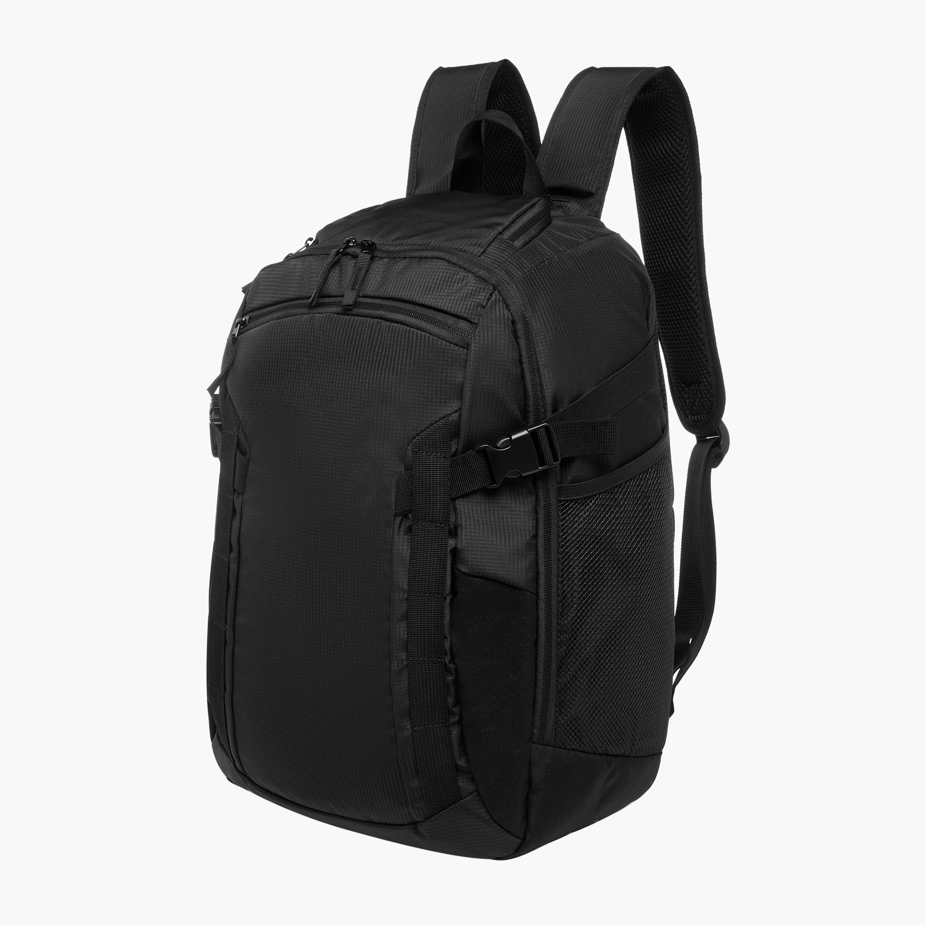 Textured Backpack with Adjustable Shoulder Straps and Zip Closure-men-bags-image-3