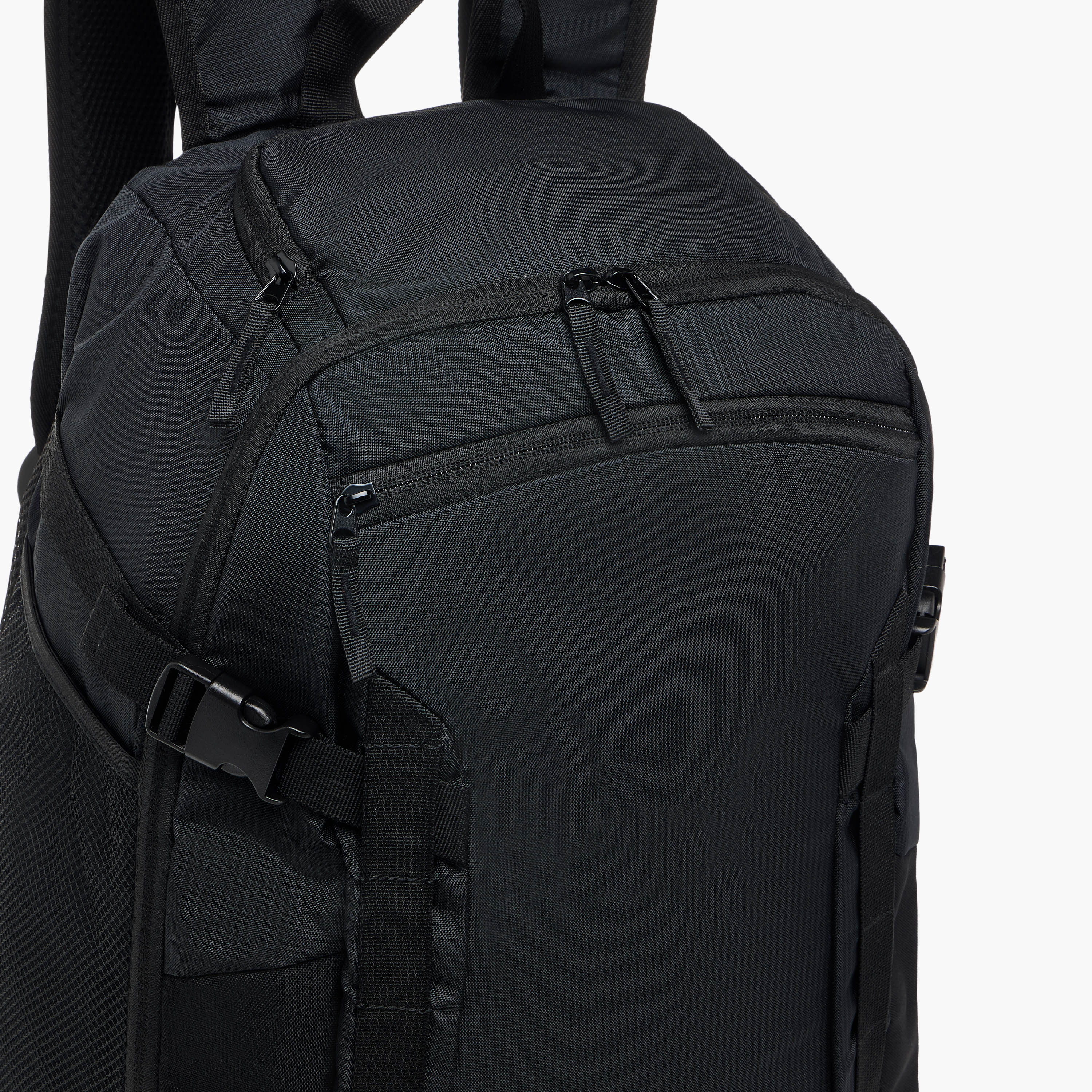 Textured Backpack with Adjustable Shoulder Straps and Zip Closure-men-bags-image-5