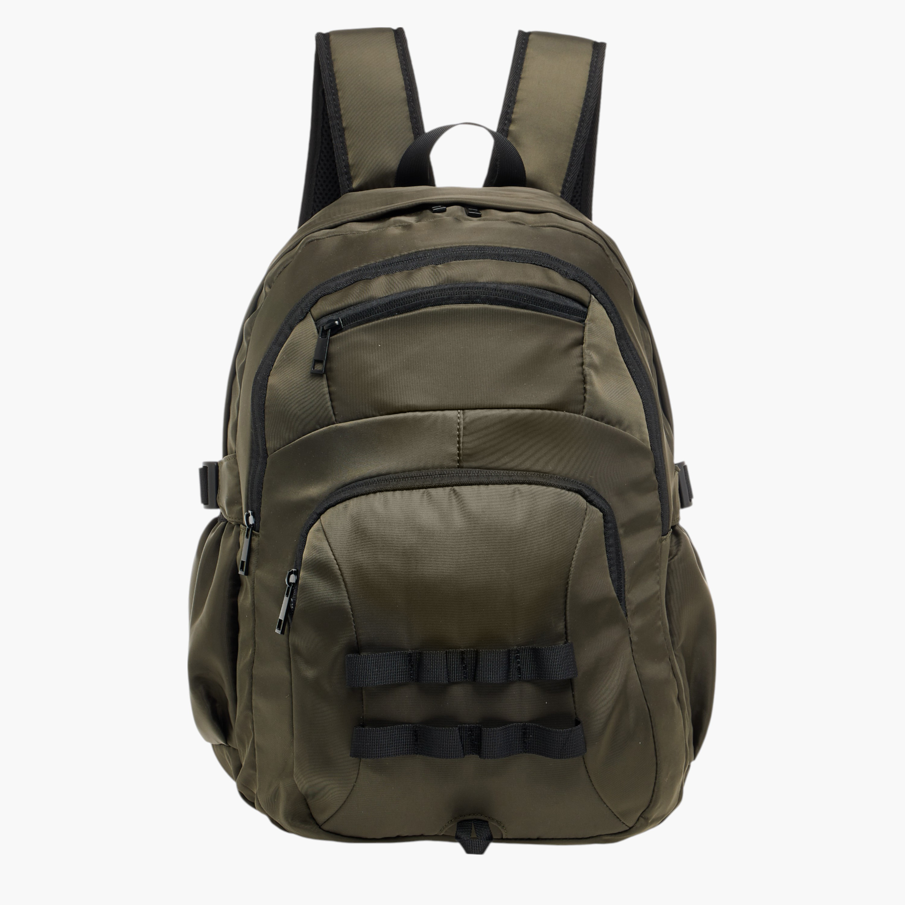 Panelled Backpack with Adjustable Straps and Zip Closure - 35x17x46 cm-men-bags-image-1