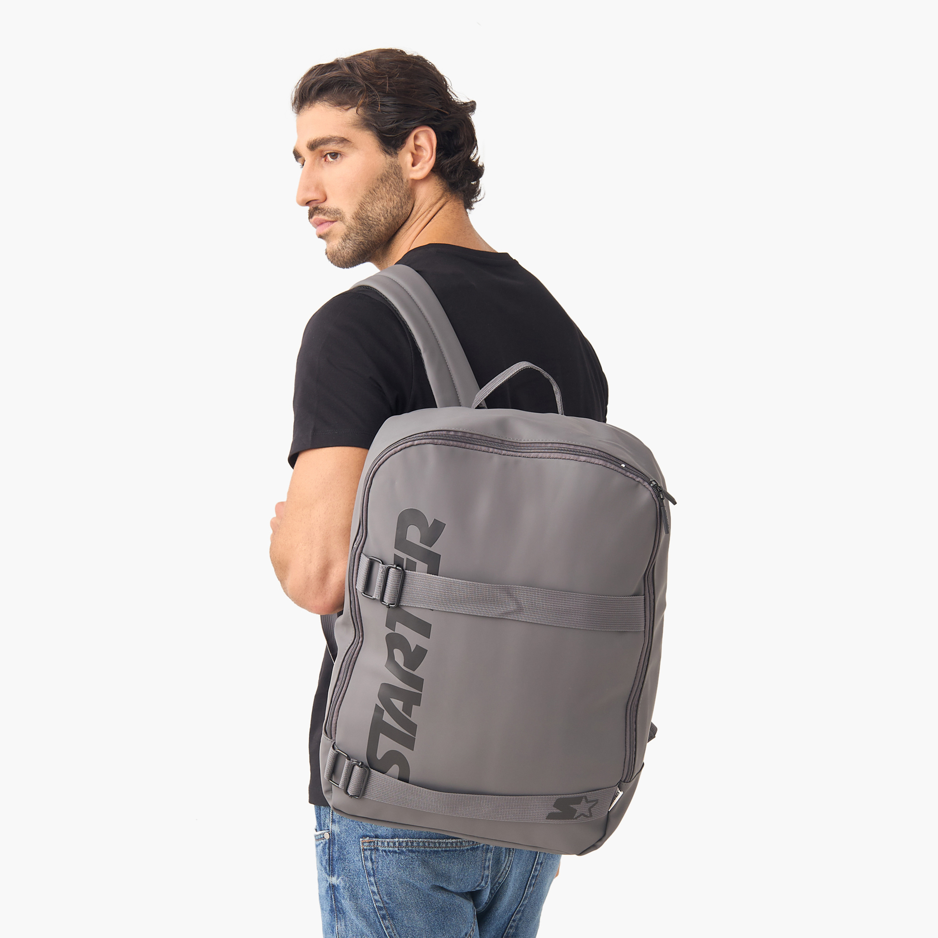 Backpack with Adjustable Straps and Drawstring Closure - 33x16x47 cm-men-bags-image-2