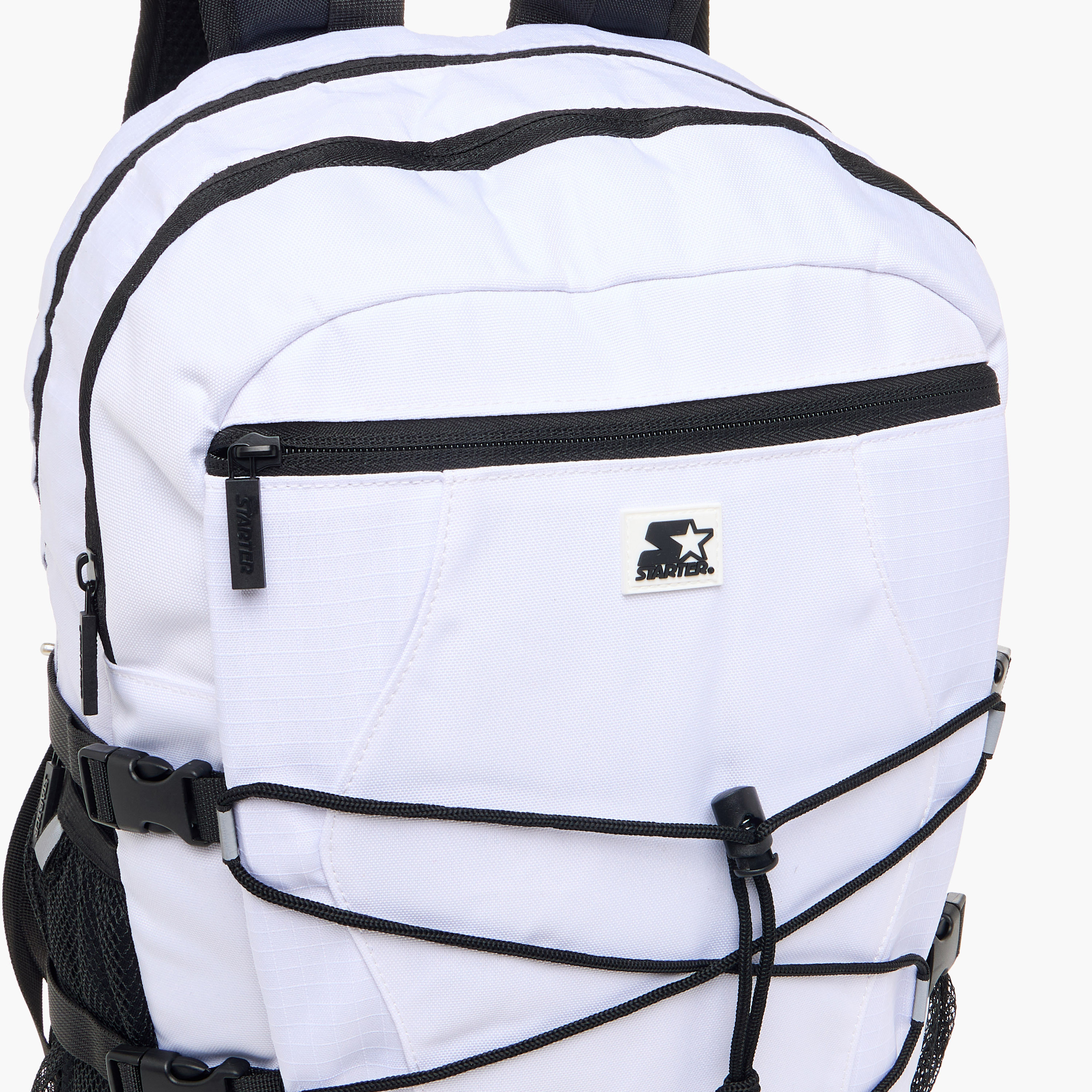 Starter Drawstring Backpack with Adjustable Straps and Zip Closure-men-bags-image-5