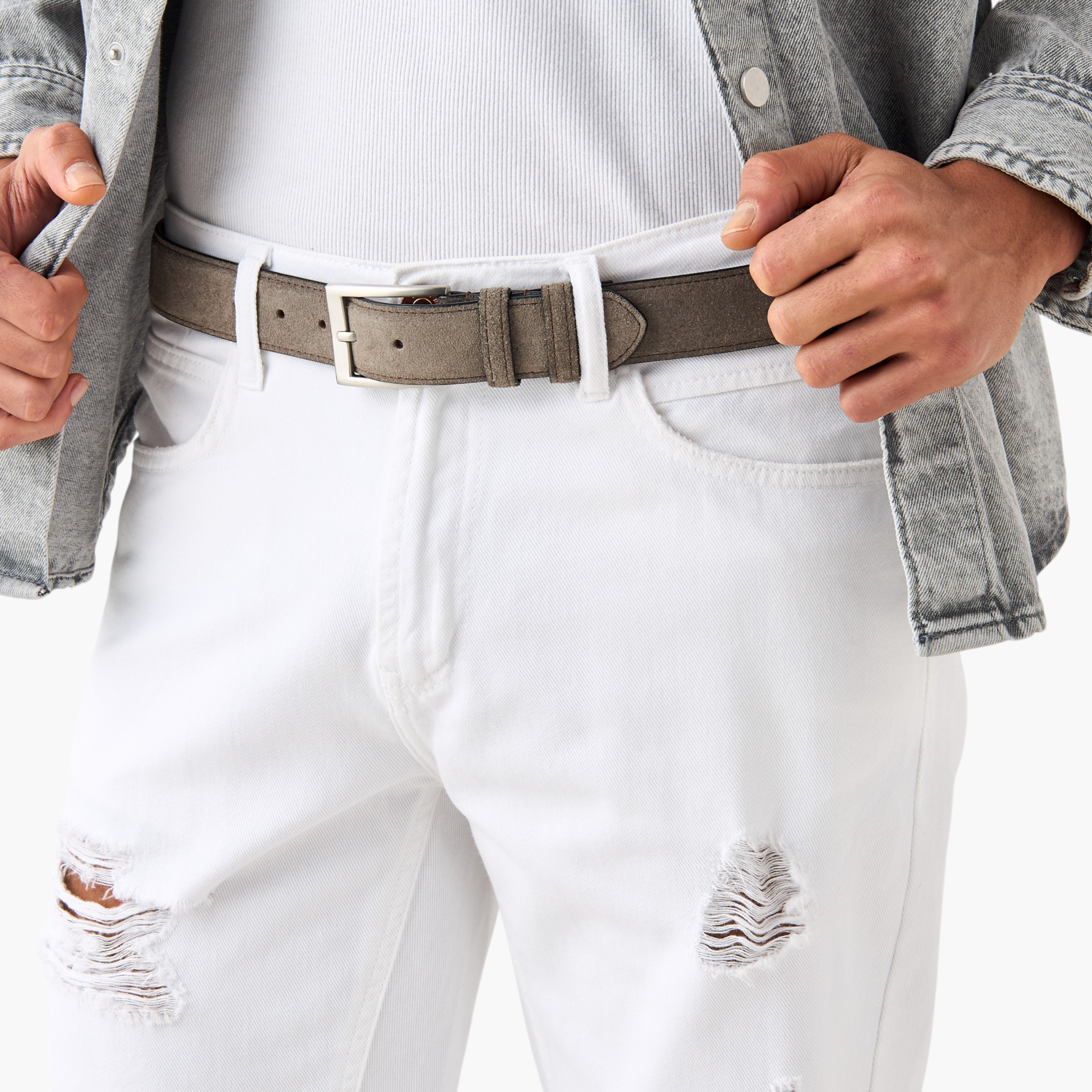 Textured Leather Belt with Pin Buckle Closure-men-beltsandwallets-belts-image-2