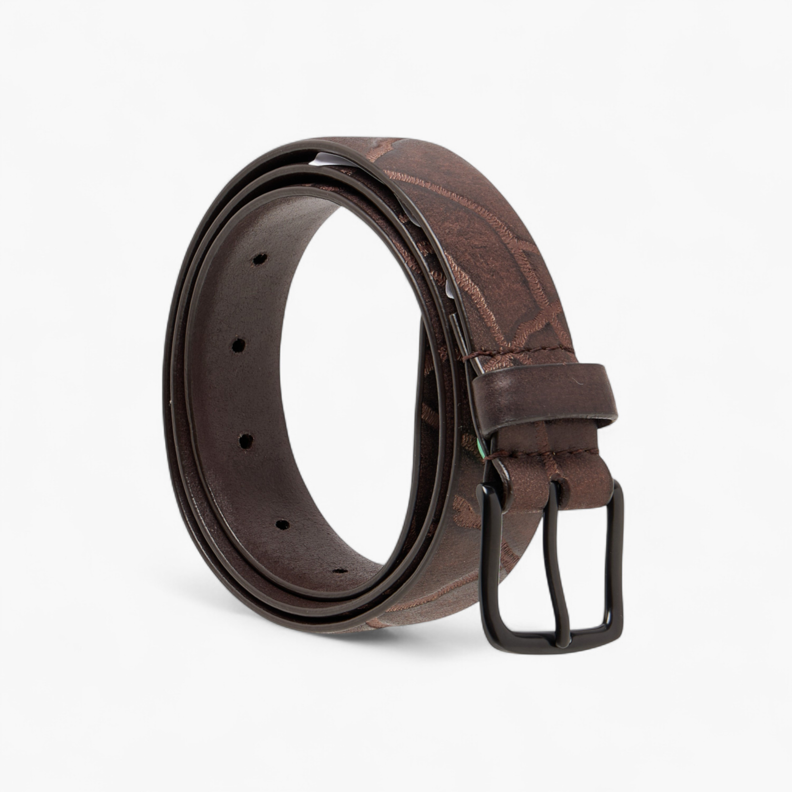 Textured Leather Belt with Pin Buckle Closure-men-beltsandwallets-belts-image-1