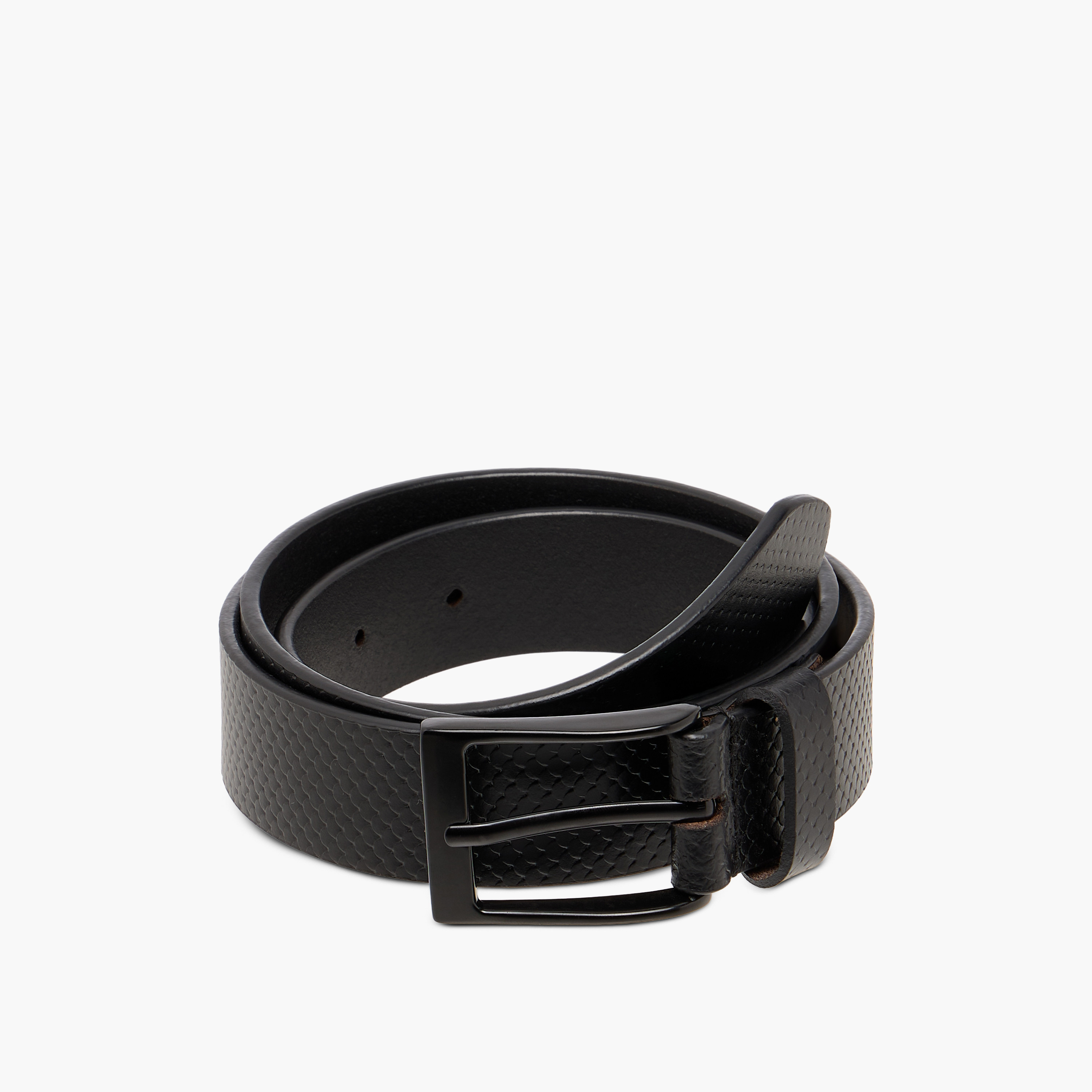 Textured Leather Pin Buckle Closure Belt-men-beltsandwallets-belts-image-3