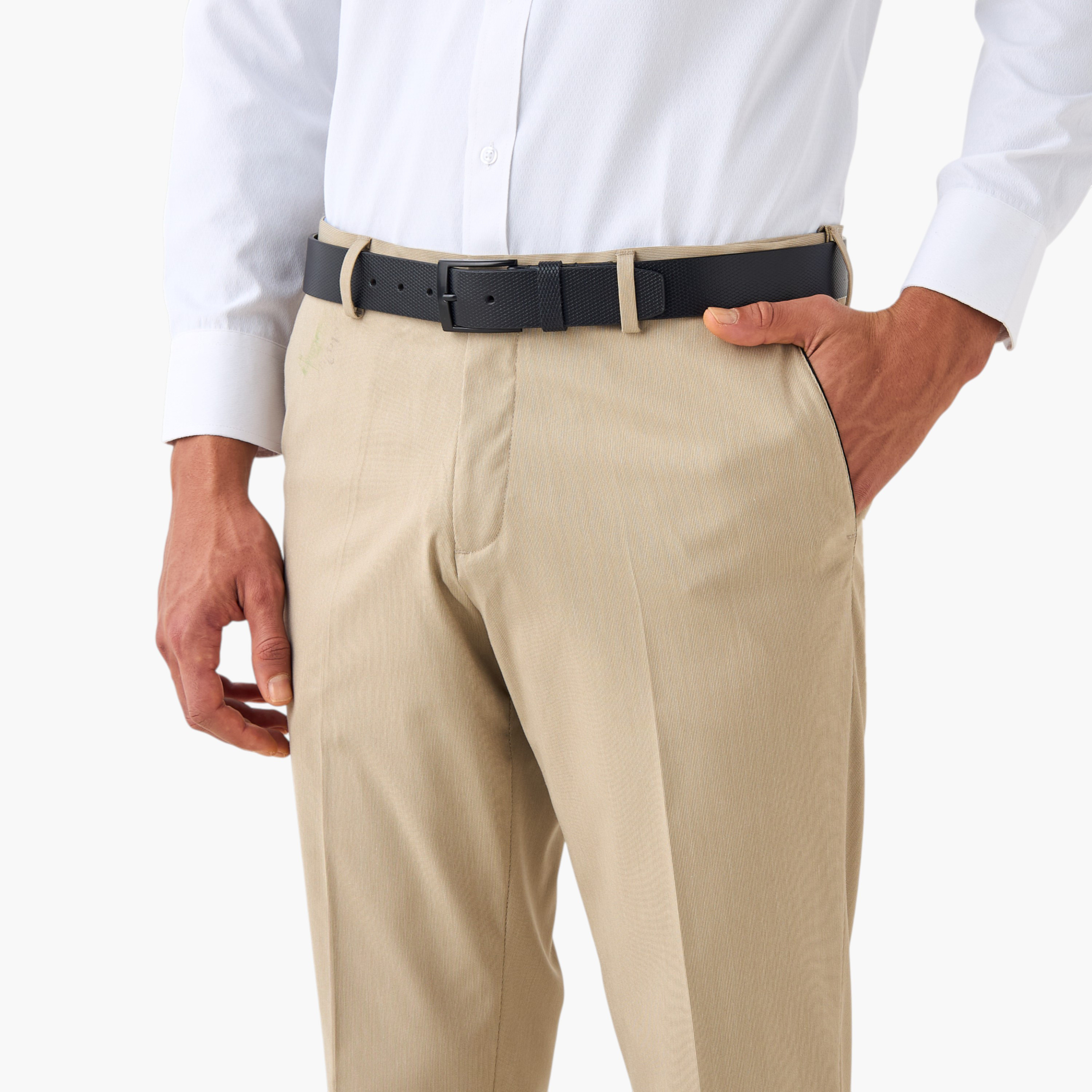 حزام جلد بارز الملمس بإبزيم إغلاق بدبوس-men-beltsandwallets-belts-image-2