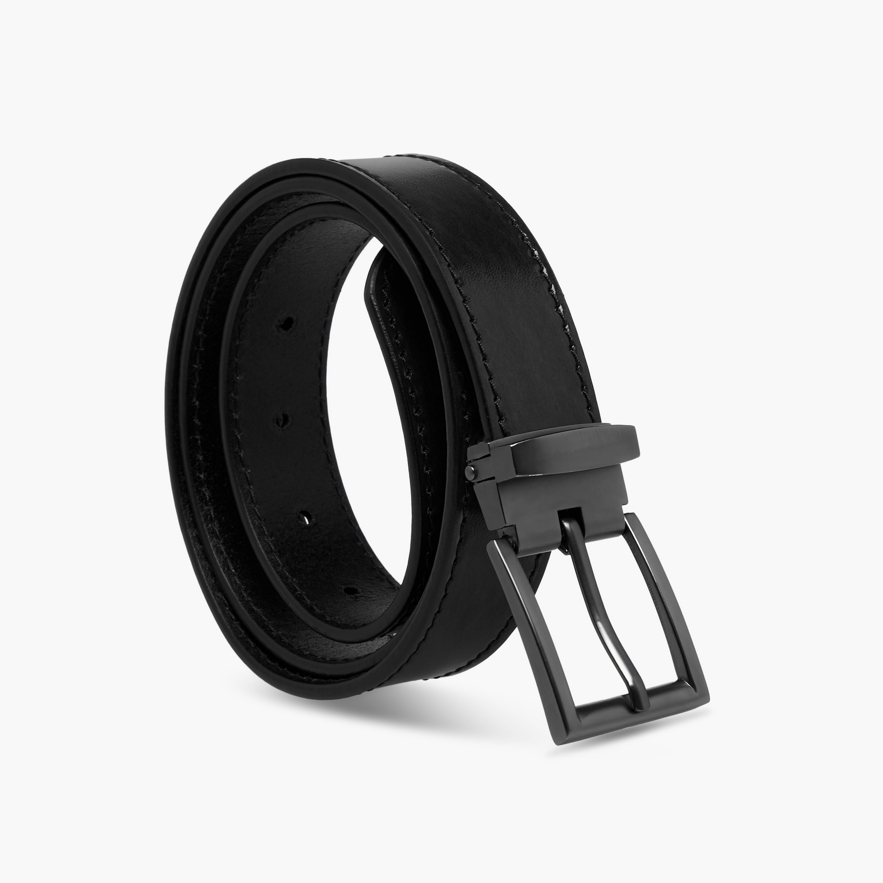 Leather Belt with Pin Buckle Closure-men-beltsandwallets-belts-image-1