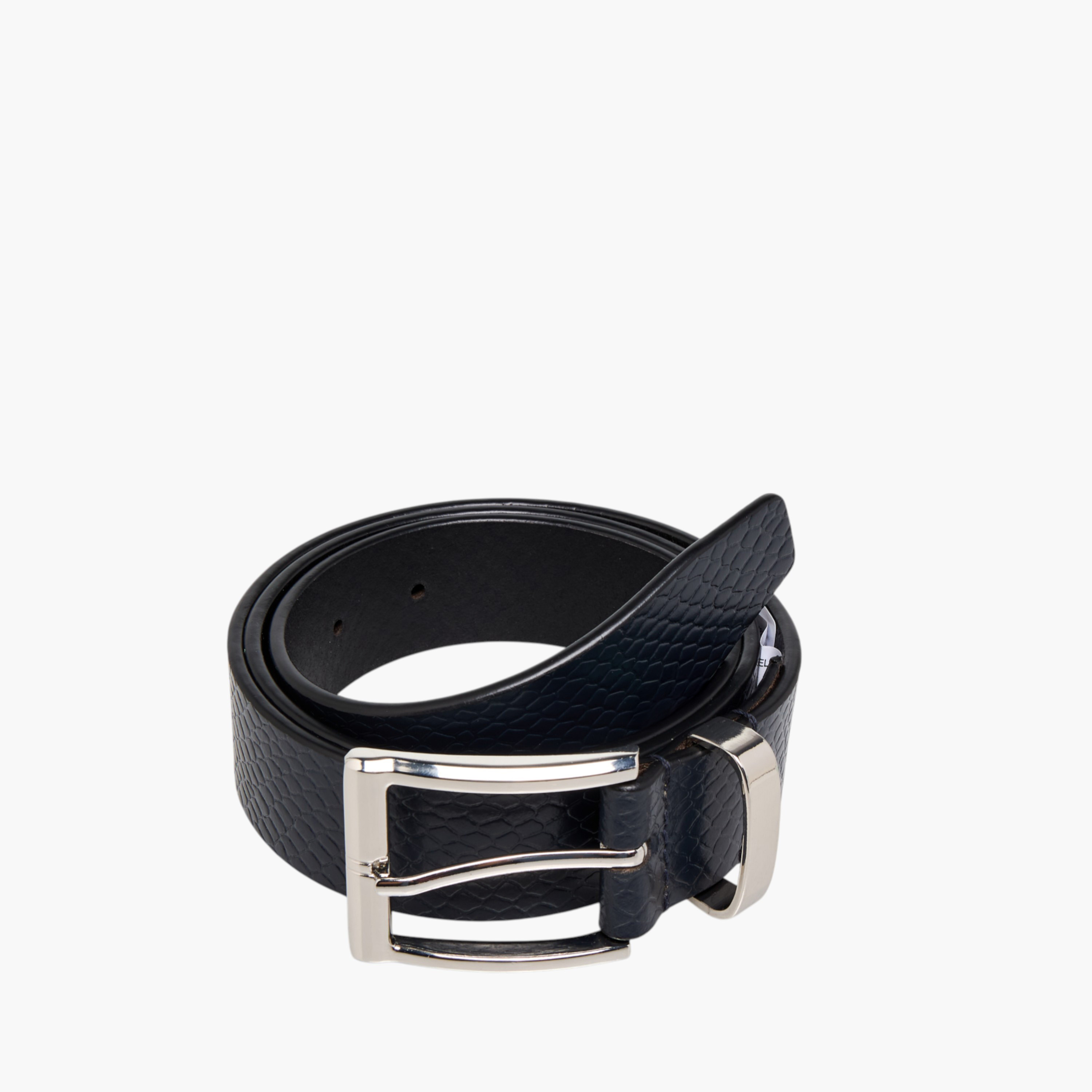 حزام جلد بارز الملمس بإبزيم إغلاق بدبوس-men-beltsandwallets-belts-image-3