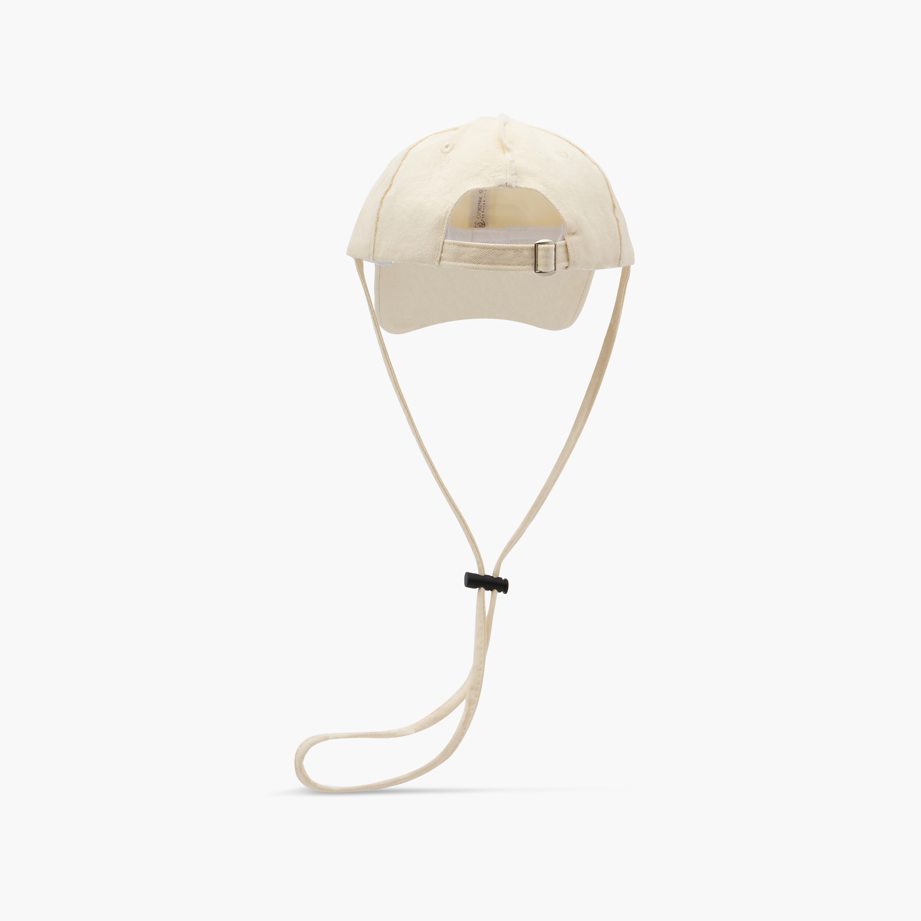 Frayed Detail Cap with Toggle and Buckled Strap Closure-men-caps-image-5