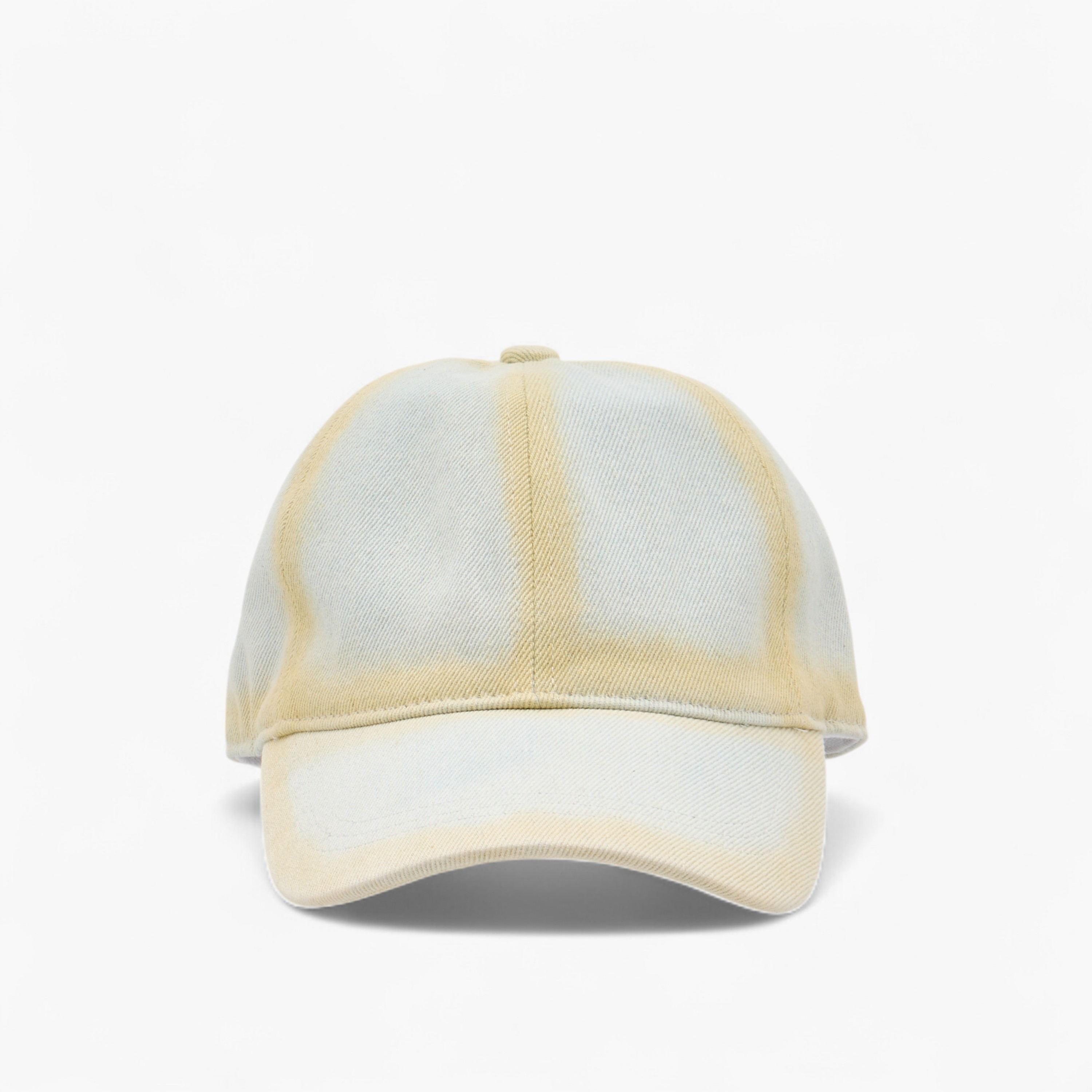 Ombre Panelled Cap with Hook and Loop Closure-men-caps-image-1