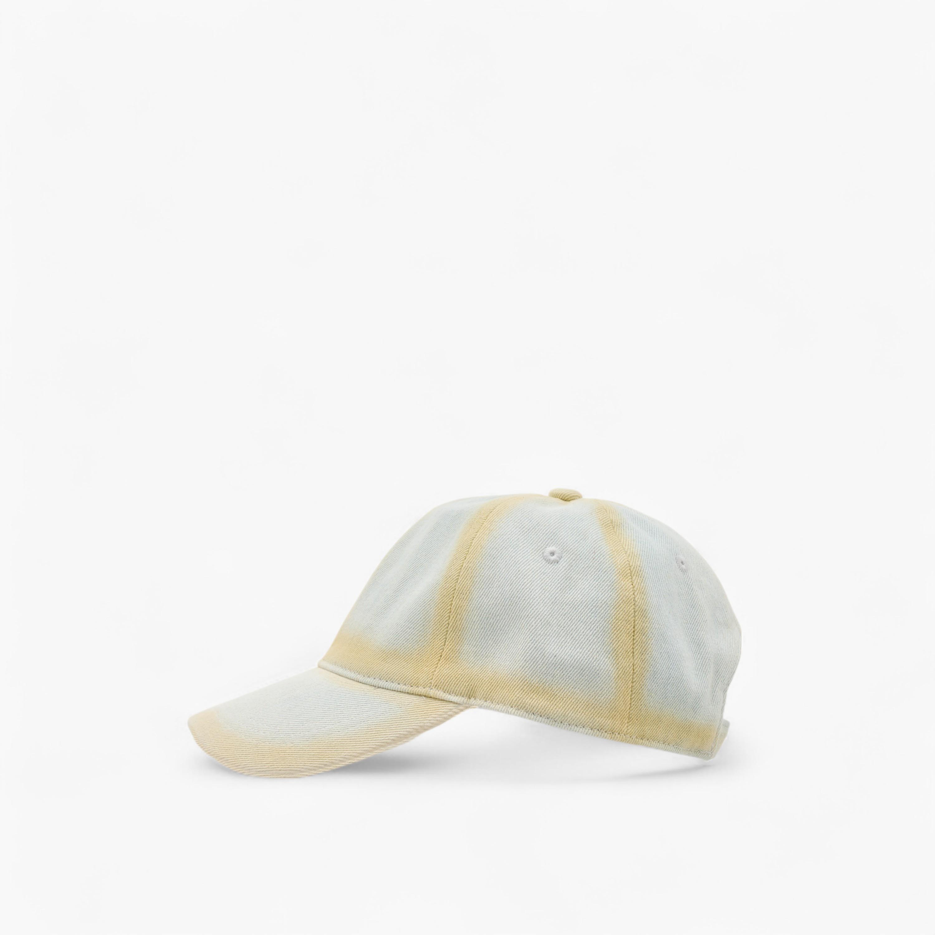 Ombre Panelled Cap with Hook and Loop Closure-men-caps-image-4