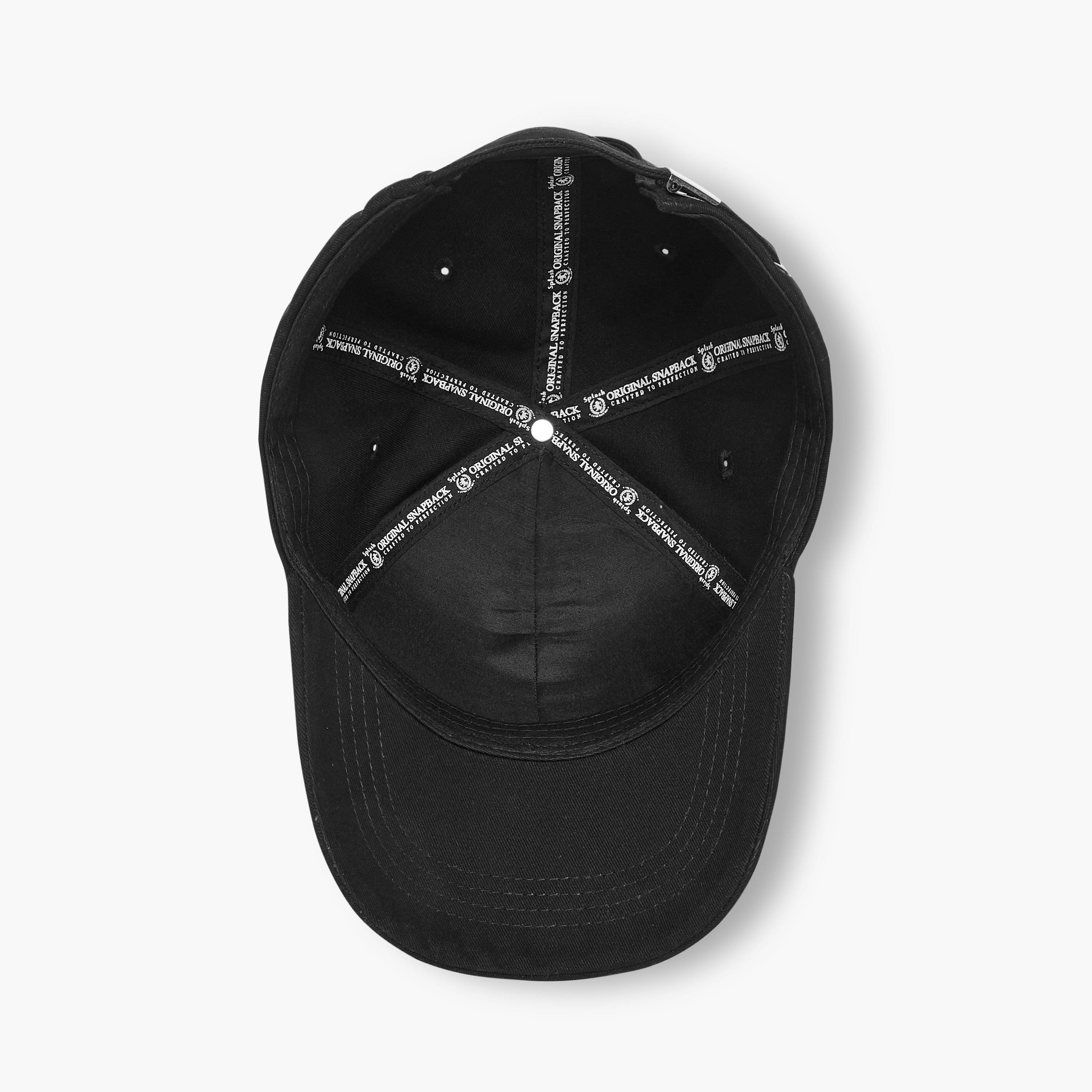 Slogan Embroidered Cap with Buckled Strap Closure-men-caps-image-8