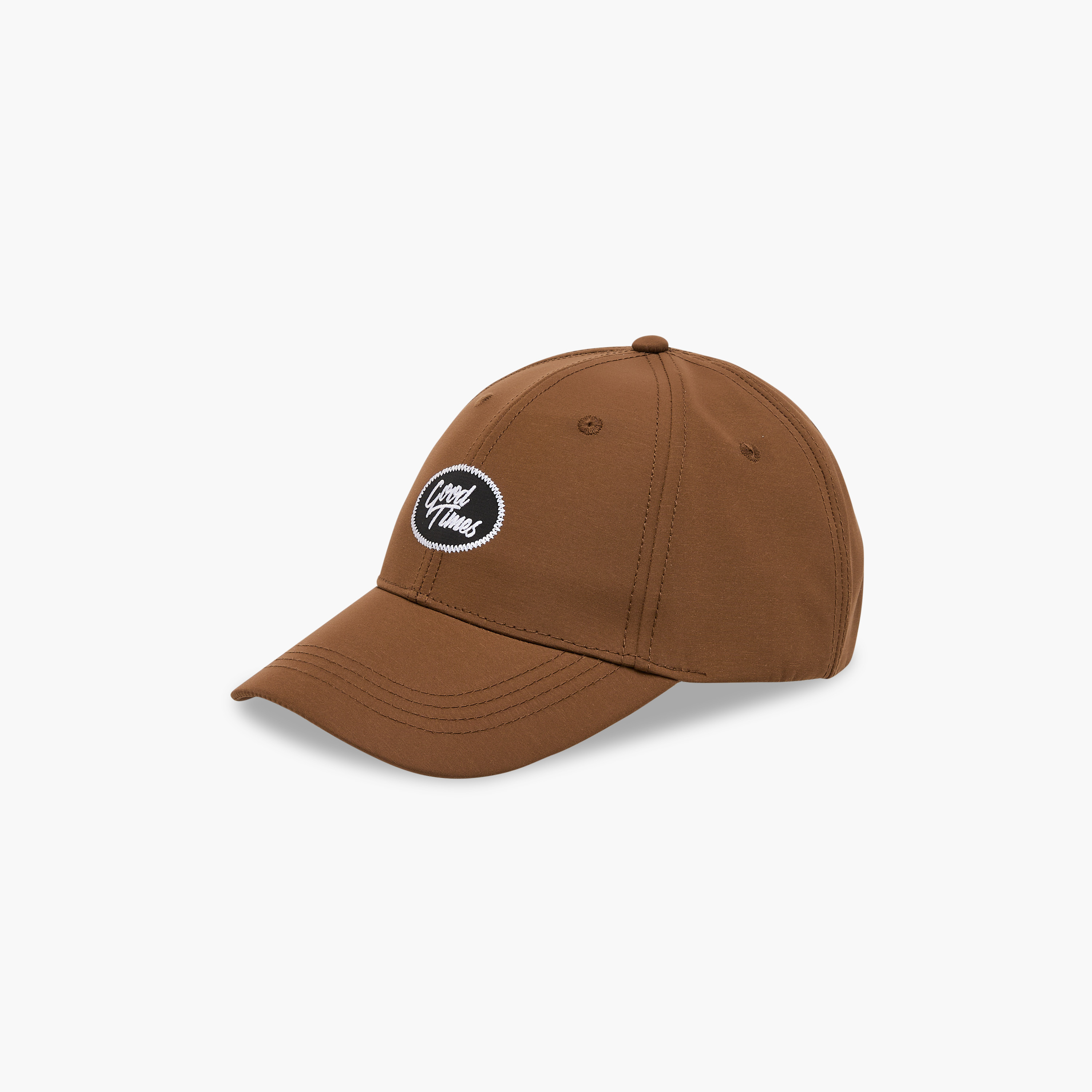Slogan Embroidered Cap with Buckled Strap Closure-men-caps-image-3