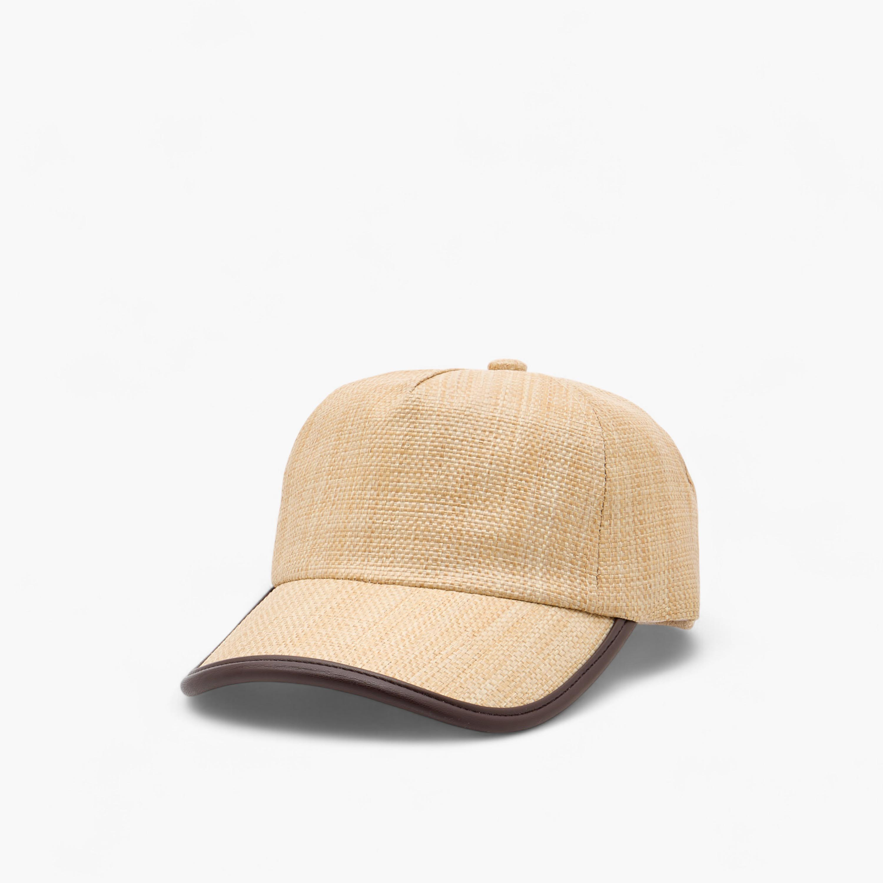 Textured Cap with Hook and Loop Closure-men-caps-image-3