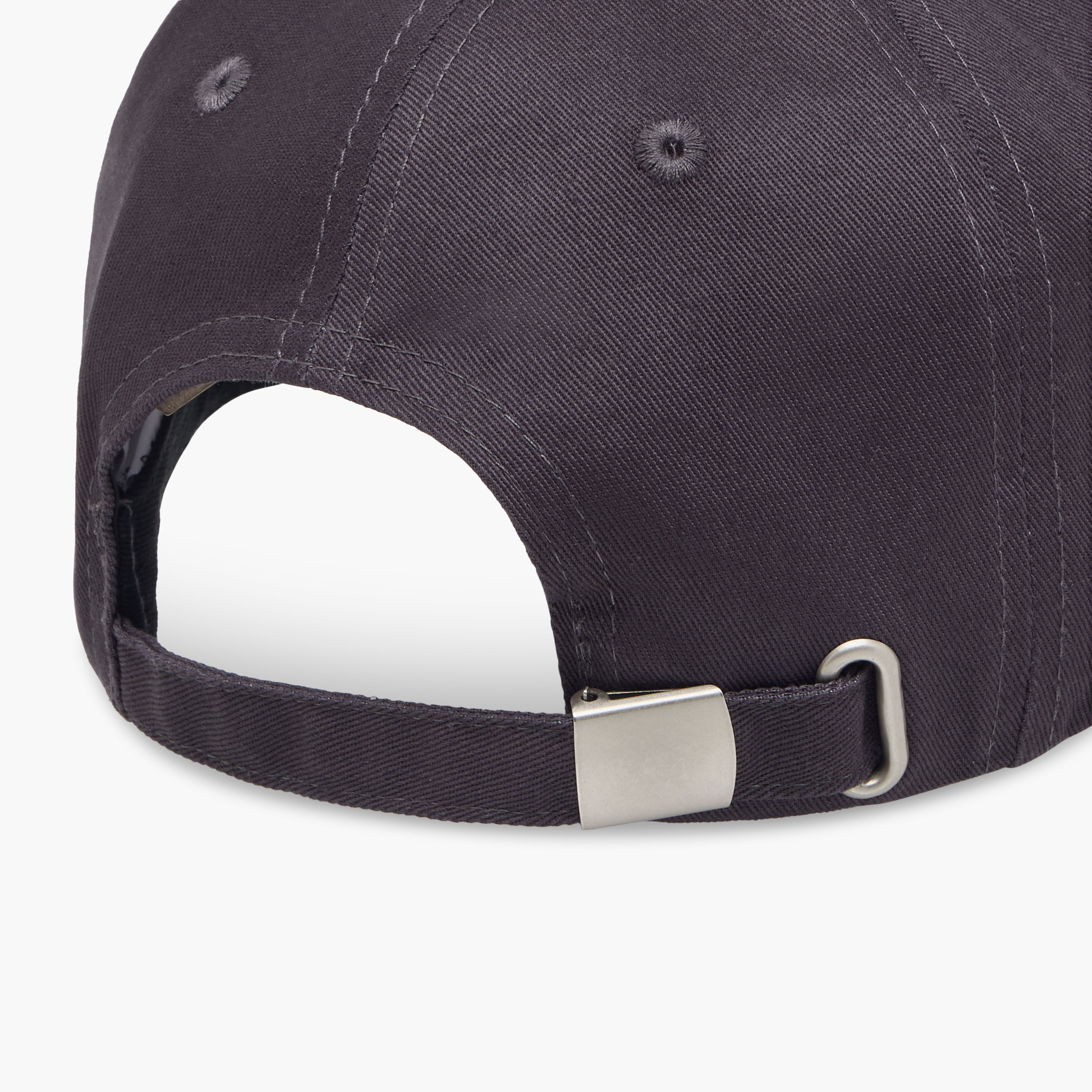 Eyelet Detail Cap with Buckled Strap Closure-men-caps-image-7